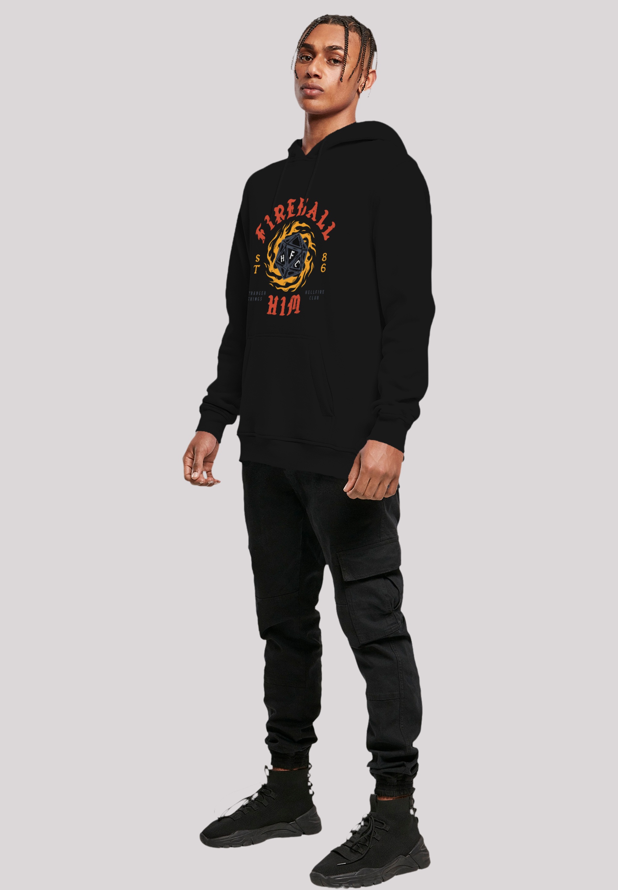 F4NT4STIC Kapuzenpullover »Stranger Things Fireball Dice 86 Netflix TV Series«, Premium Qualität