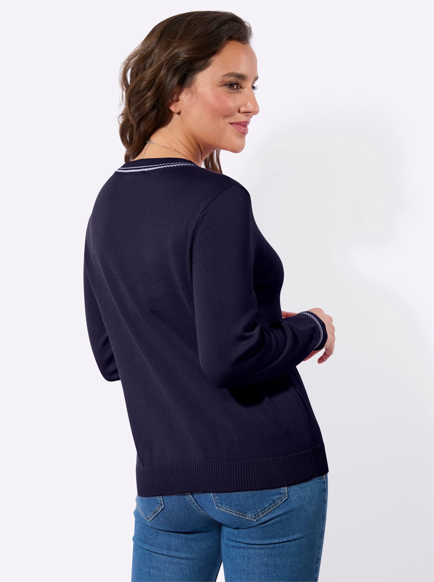 Casual Looks V-Ausschnitt-Pullover "V-Pullover" günstig online kaufen