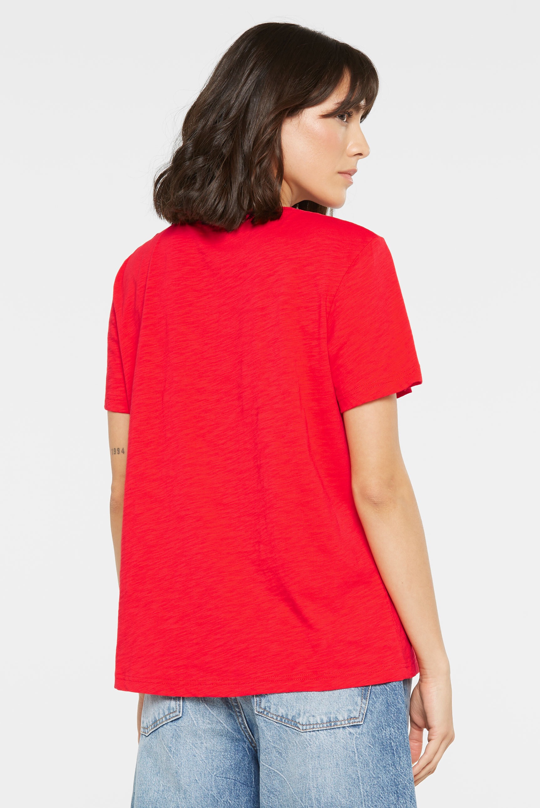 SENSES.THE LABEL Rundhalsshirt aus Baumwolle