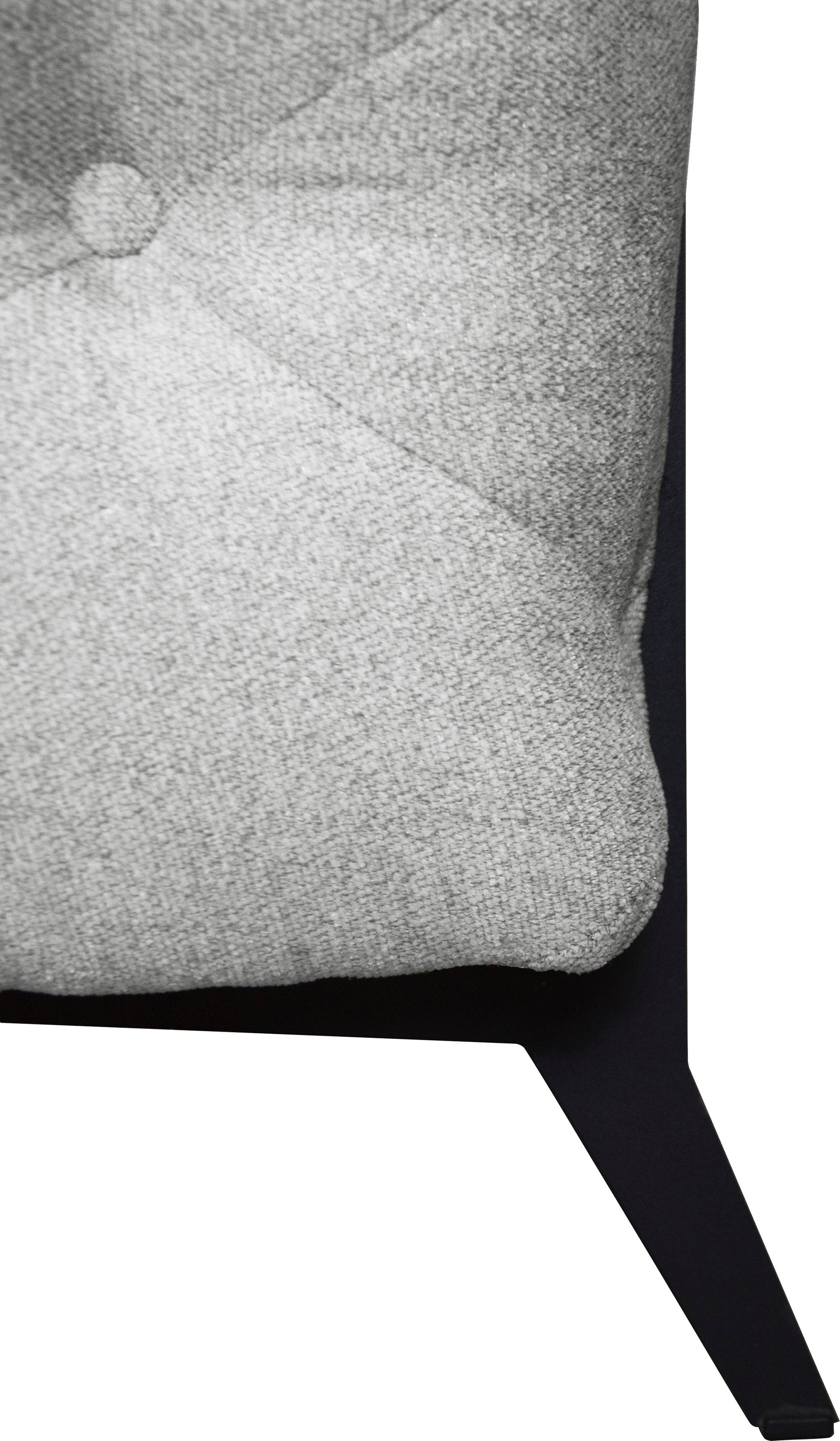 Leonique Chesterfield-Sofa »Amaury L-Form«, moderne Chersterfield-Optik, Breite 262 cm, Fußfarbe wählbar
