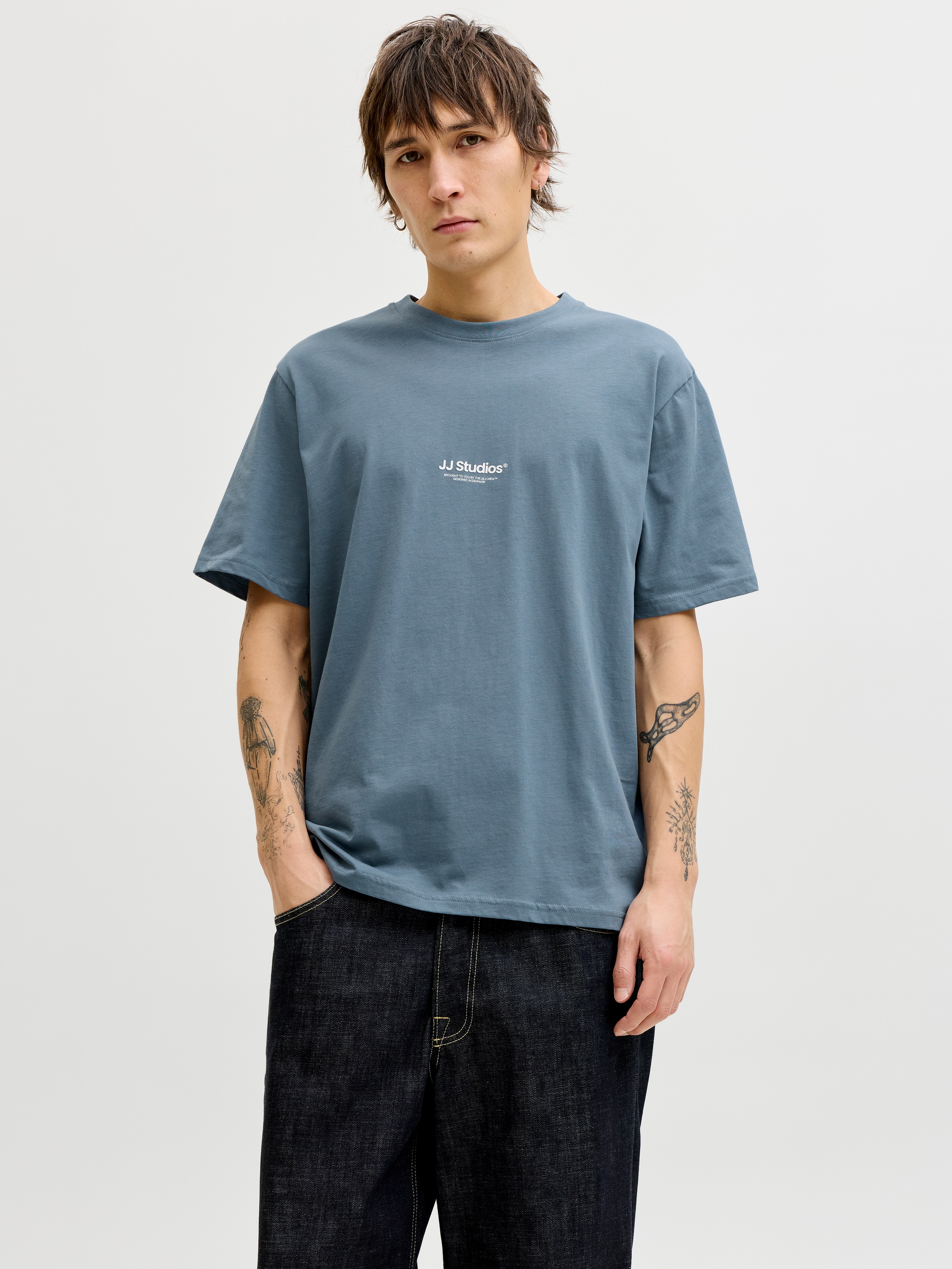 Jack & Jones T-Shirt "JJESOHO TEE SS CREW NECK NOOS" Baumwolle, relaxed fit günstig online kaufen