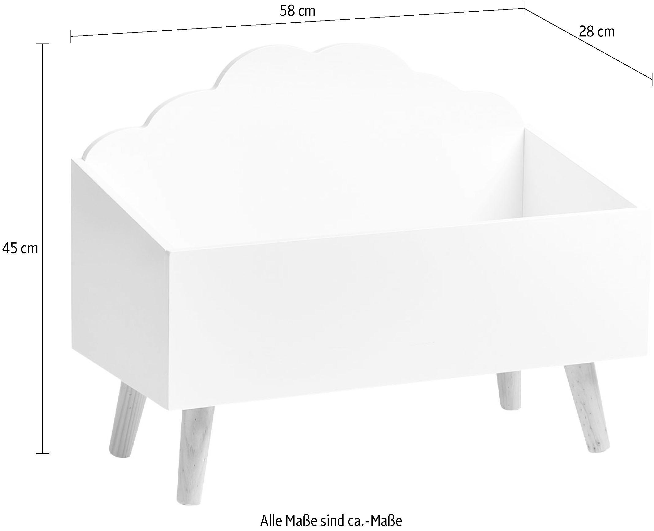 Zeller Present Spielzeugtruhe »Wolke«, Kindermöbel in nordischen Design