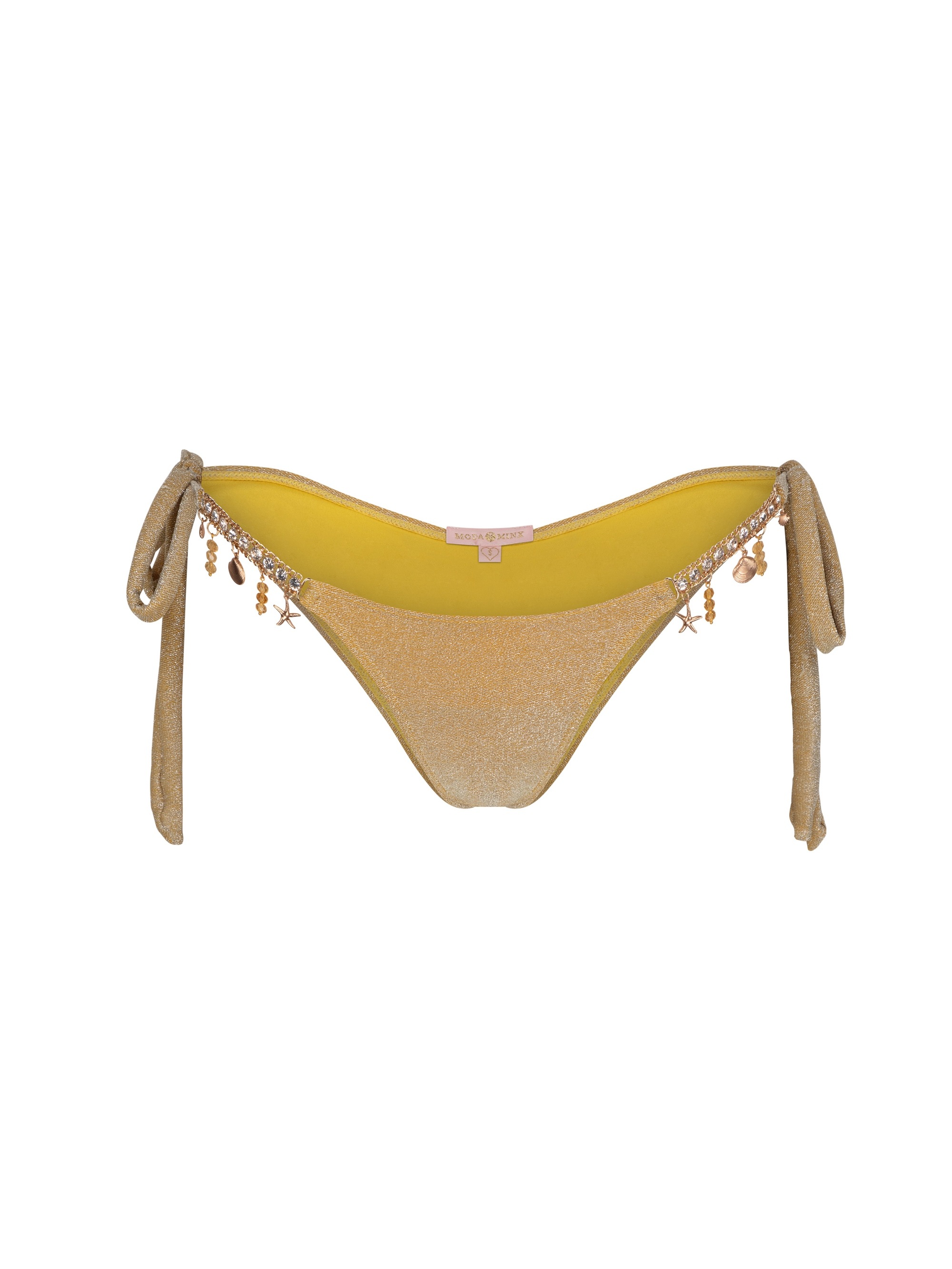 Moda Minx Bikini-Hose »Lumiere Seychelles«, (1 St.), mit Glitzersteinchen und Anhängern