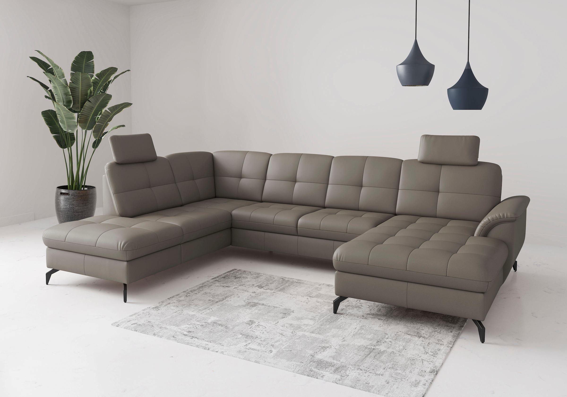 Wohnlandschaft SIT & MORE, T:212cmdelphine, Sofas, "Zora"