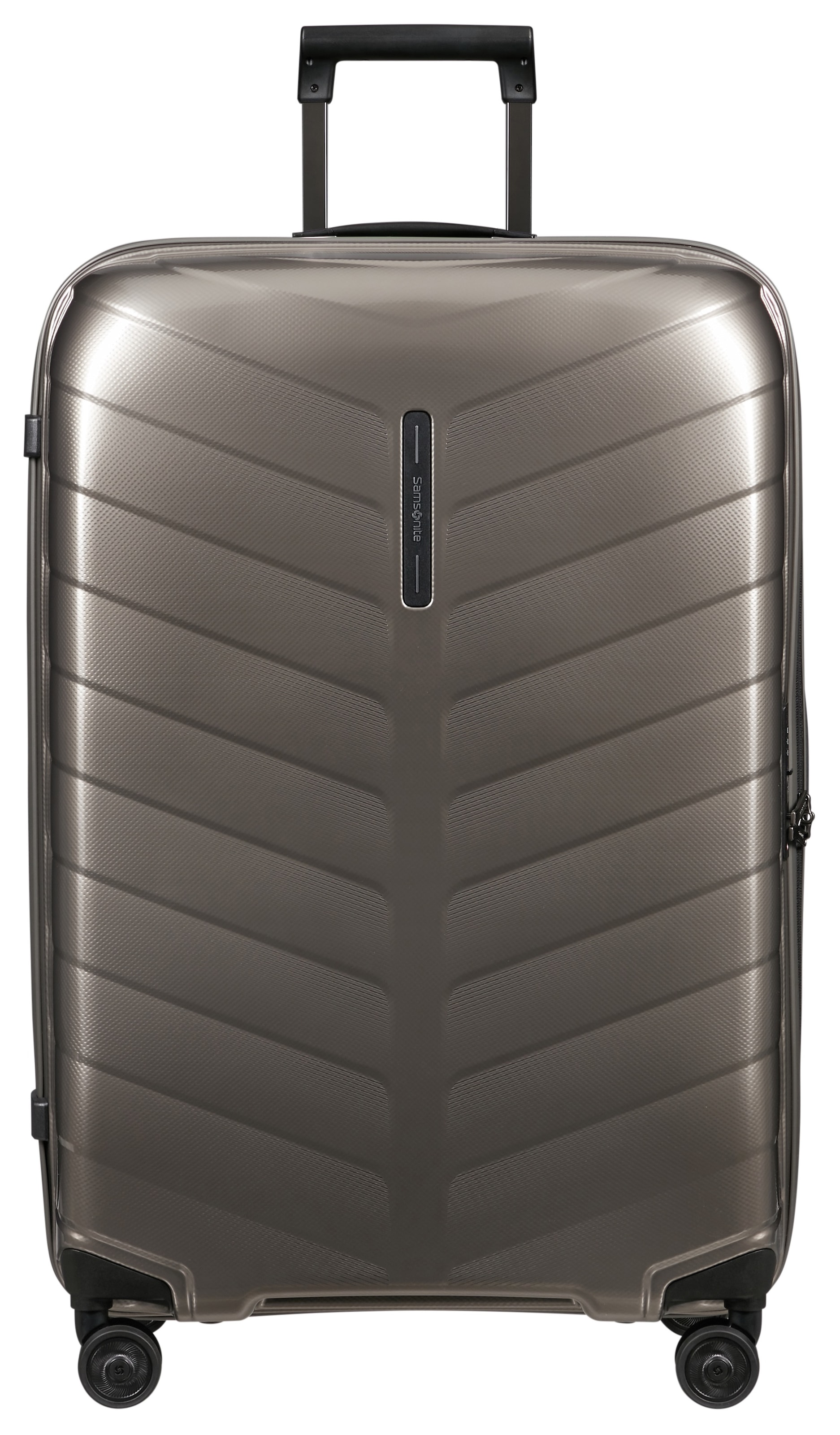 SAMSONITE Hartschalen-Trolley "ATTRIX, verschiedene Größen und Farben", beige, Polypropylen, Strukturmuster, Koffer, aus Polypropylen, mit Bodenfach,