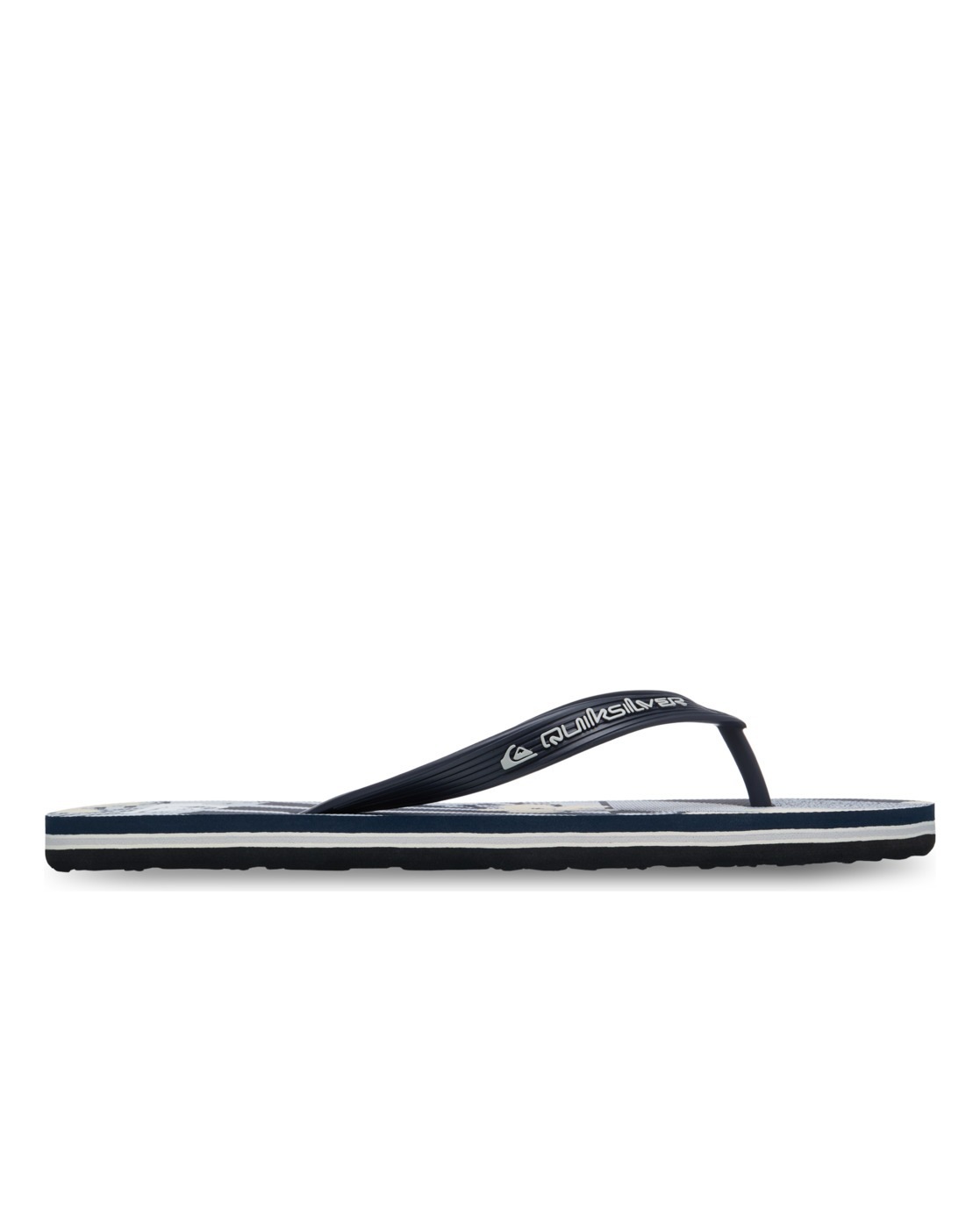 Sandale QUIKSILVER "Molokai Art", Herren, Gr. 7(40), schwarz 6, Obermaterial:Obermaterial: 100% Synthetik, Futter: 100% Synthetik, Laufsohle: 100% Schwammgummi;, Schuhe Sandale