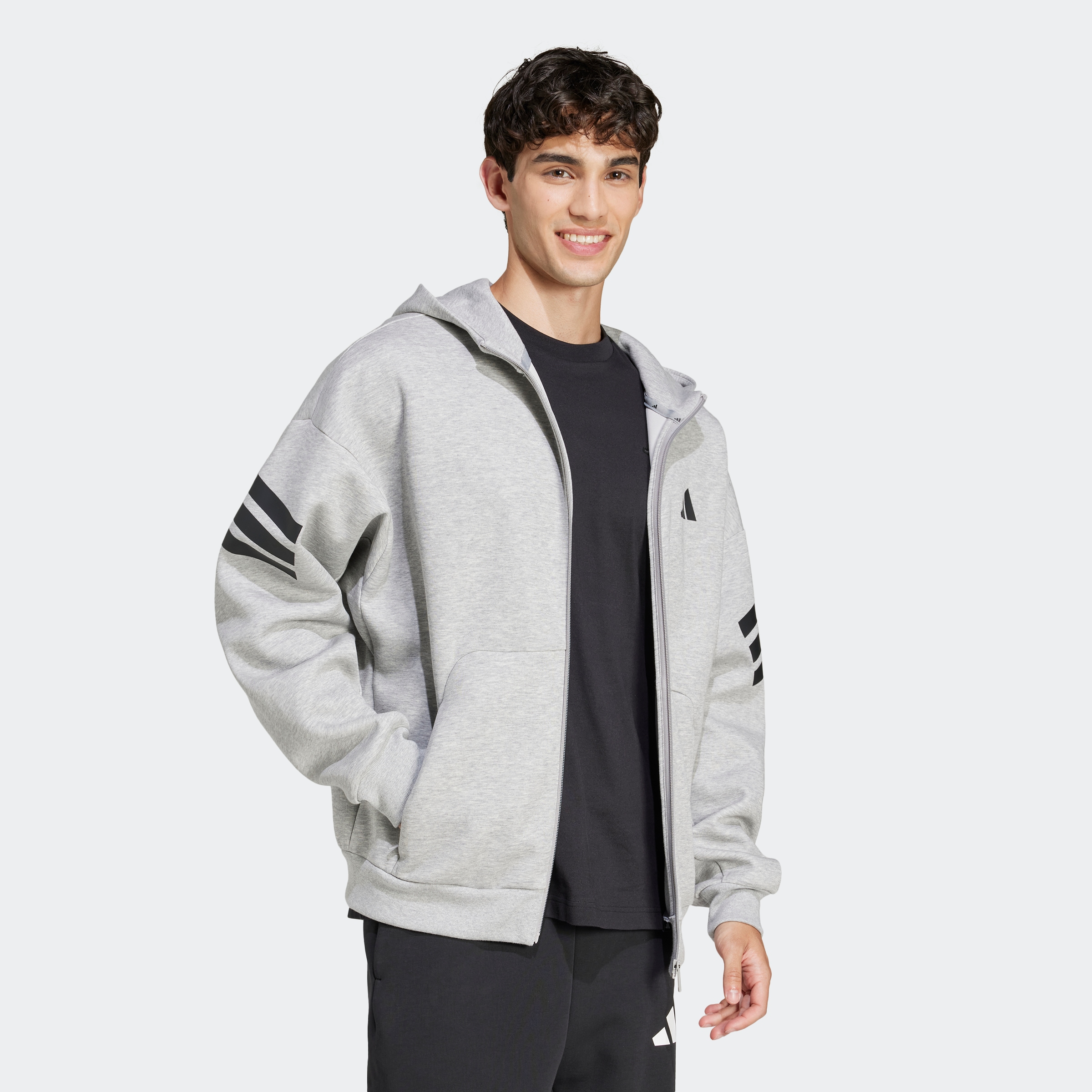 adidas Sportswear Kapuzensweatshirt "M FI 3S FZ" günstig online kaufen