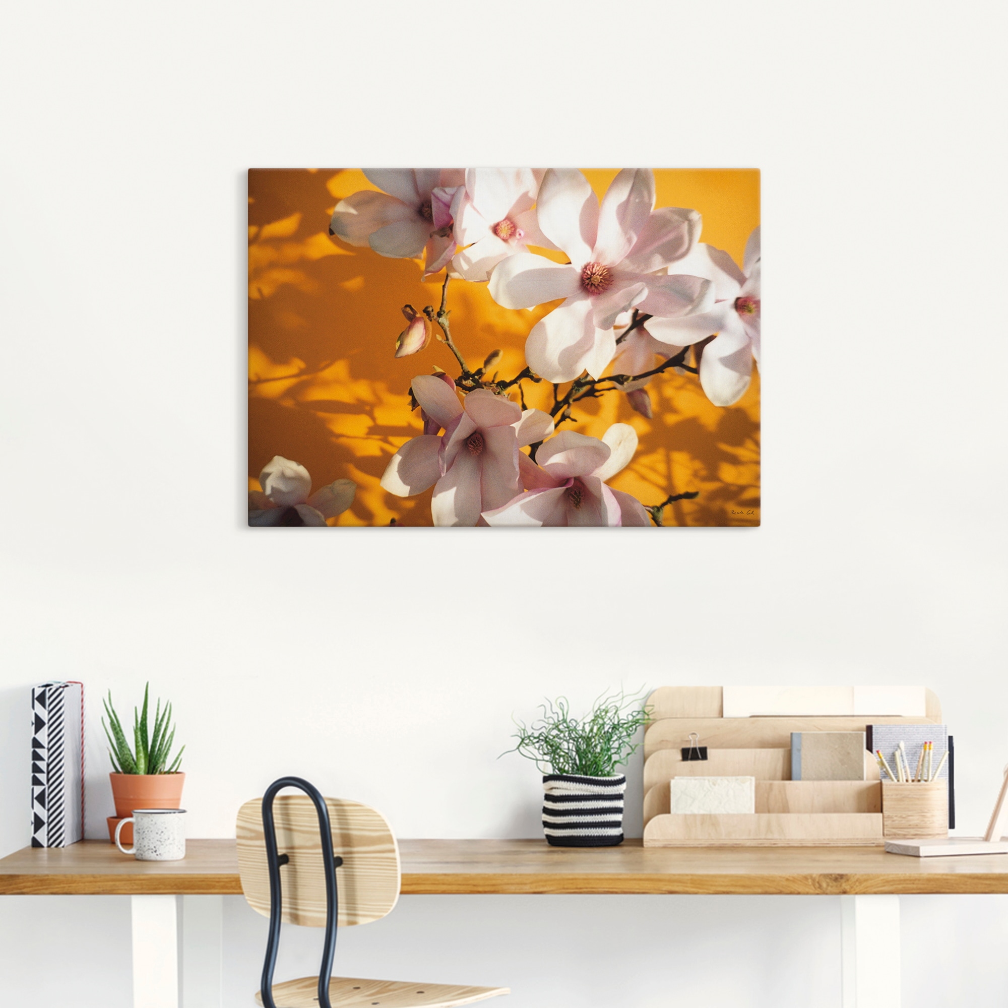 Artland Wandbild »Fotokollage Magnolie«, Blumen, (1 St.), als Leinwandbild, Poster in verschied. Größen