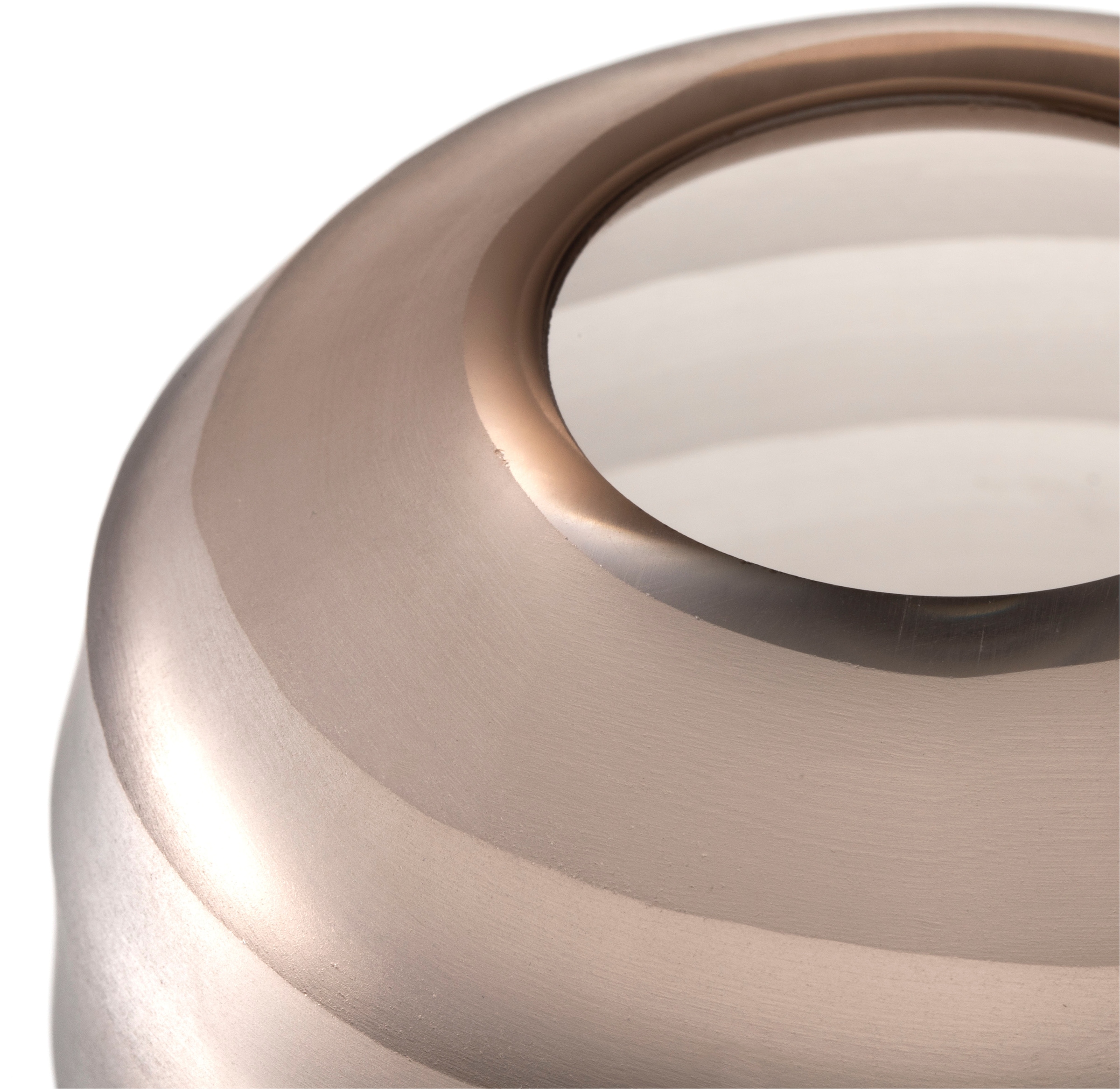 LEONARDO Tischvase »Dekovase BELLAGIO« aus Glas, beige, handgefertigt