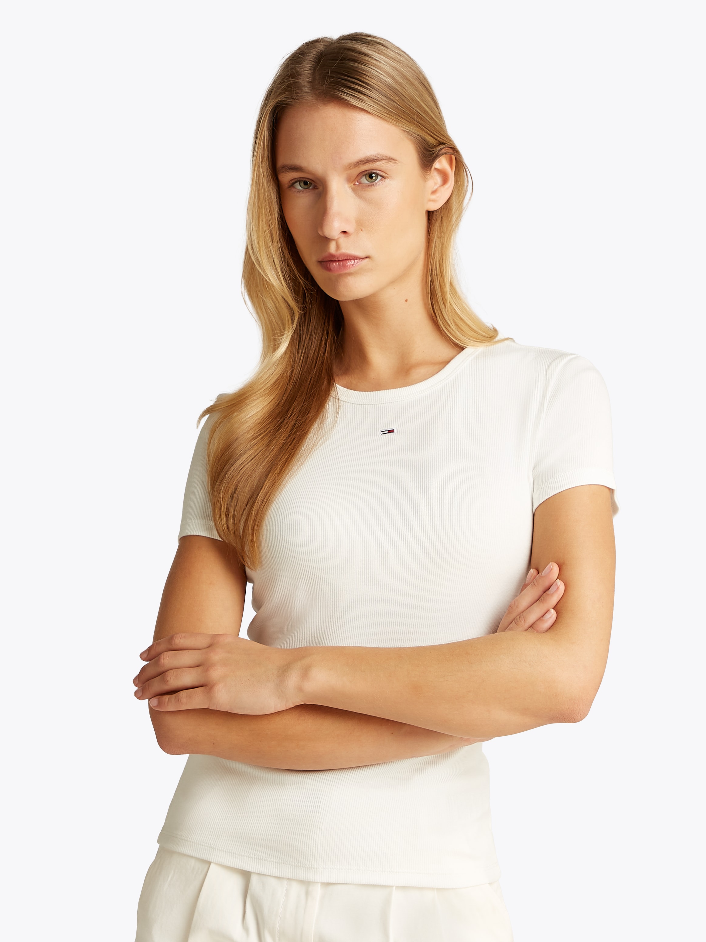Tommy Jeans Kurzarmshirt "TJW 2PACK SLIM ESSENTIAL RIB SS", (Packung, 2 tlg günstig online kaufen