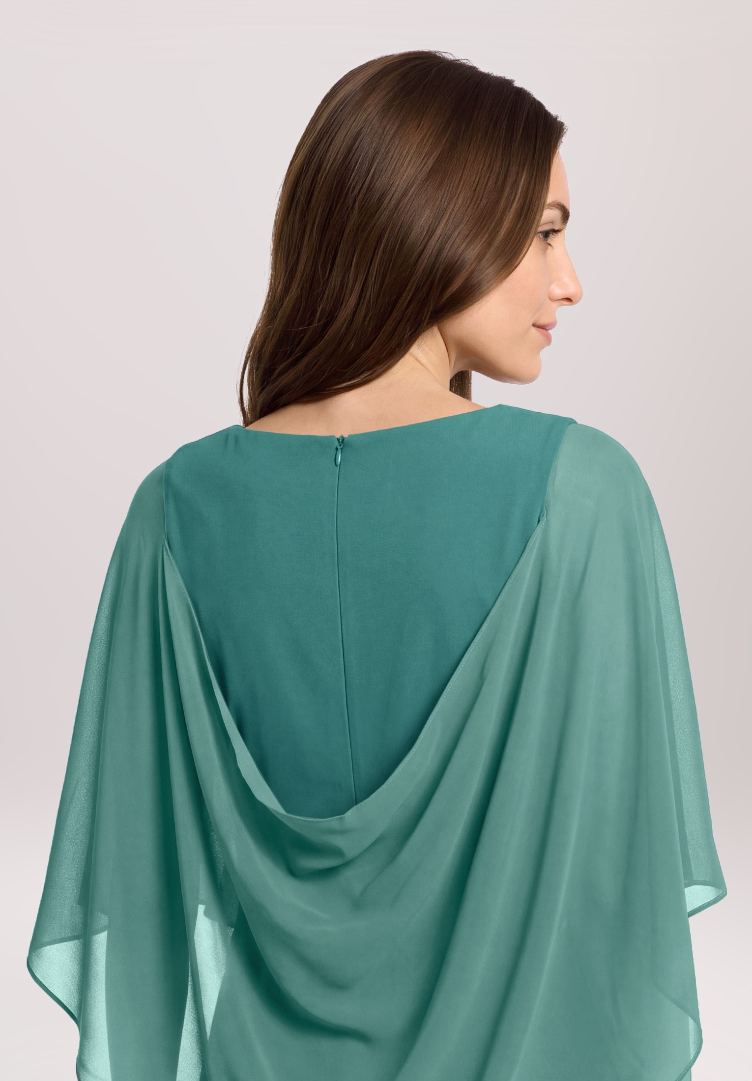 Vera Mont Cocktailkleid »Damen mit Raffung« Ohne Tasche Materialmix