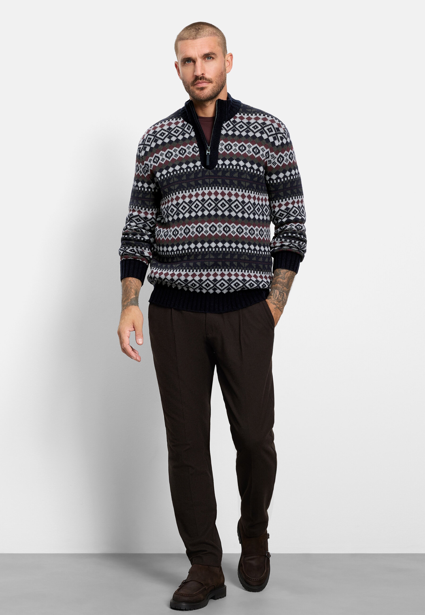 OLYMP Troyer »OLYMP Casual Strick, Troyer«