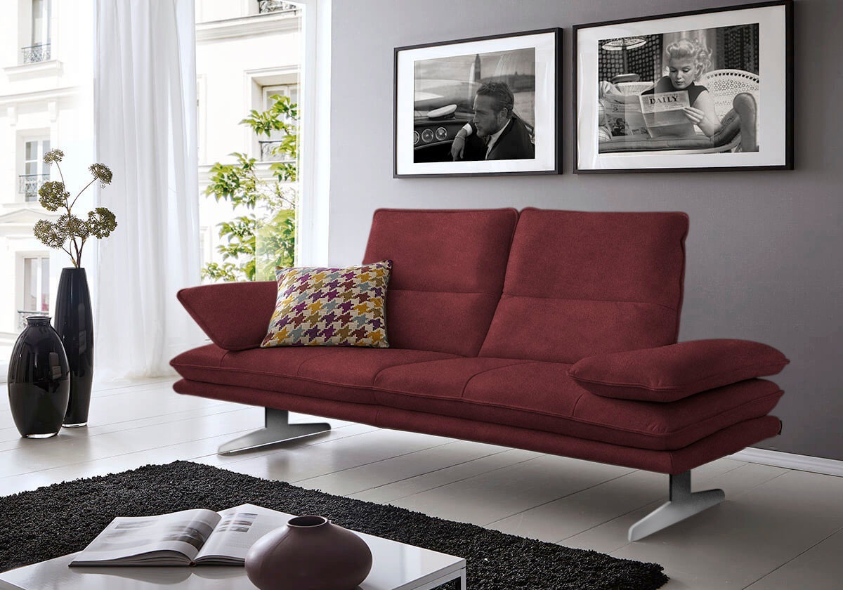 Thumbnail - W.SCHILLIG 2-Sitzer "broadway, Designsofa mit tollem Sitzkomfort", Sitztiefenverstellung, Kopfteil- & Seitenteilverstell...