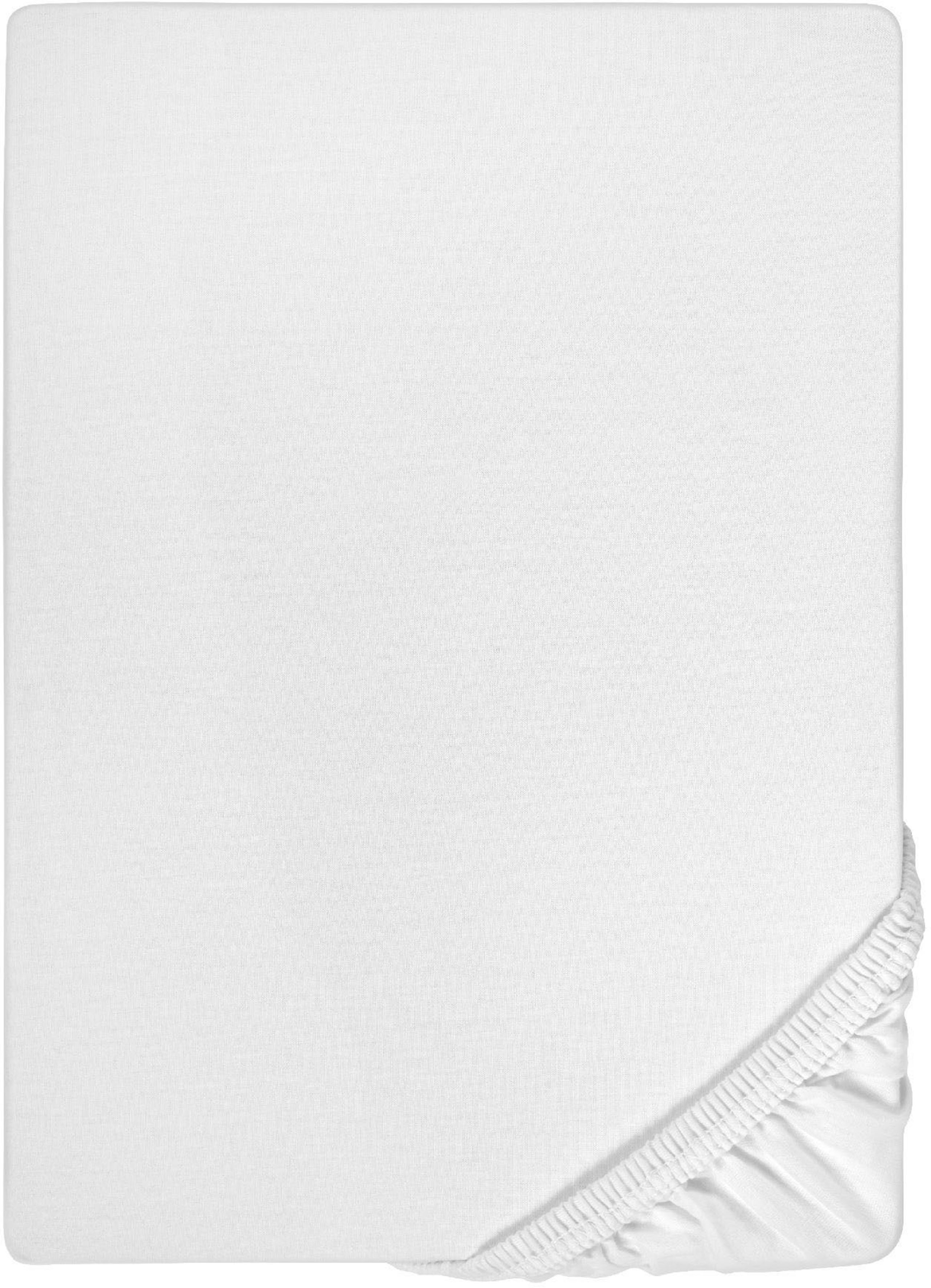 Biberna Spannbettlaken "0077866 Deluxe Jersey-Elastic Spannbetttuch 97% Baumwolle" Jersey mit Elasthan, Rundumgummi, bügelfrei, ab Größe 90 x 190 cm i