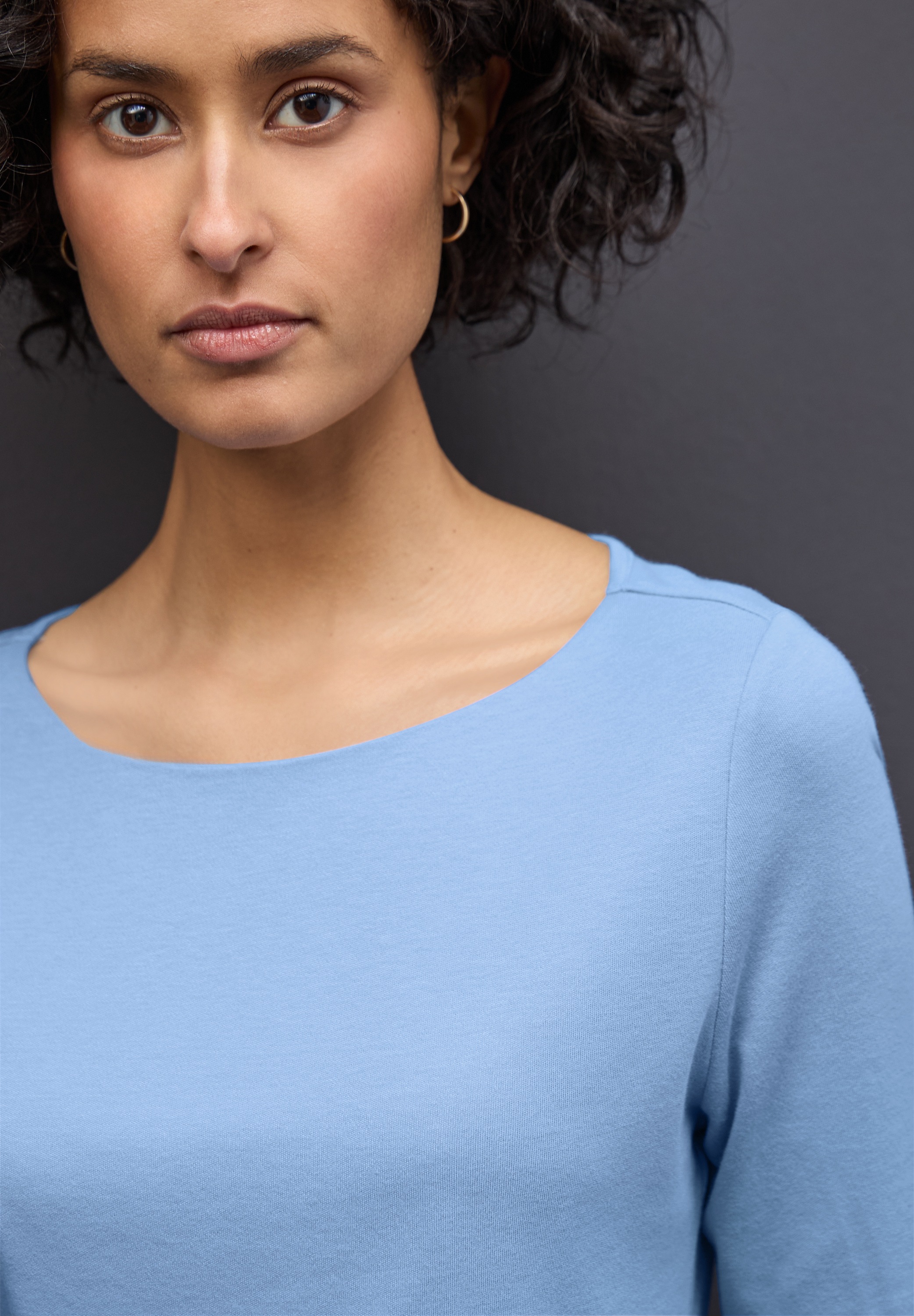 Thumbnail - STREET ONE Langarmshirt "Style Lanea" mit U-Boot Ausschnitt