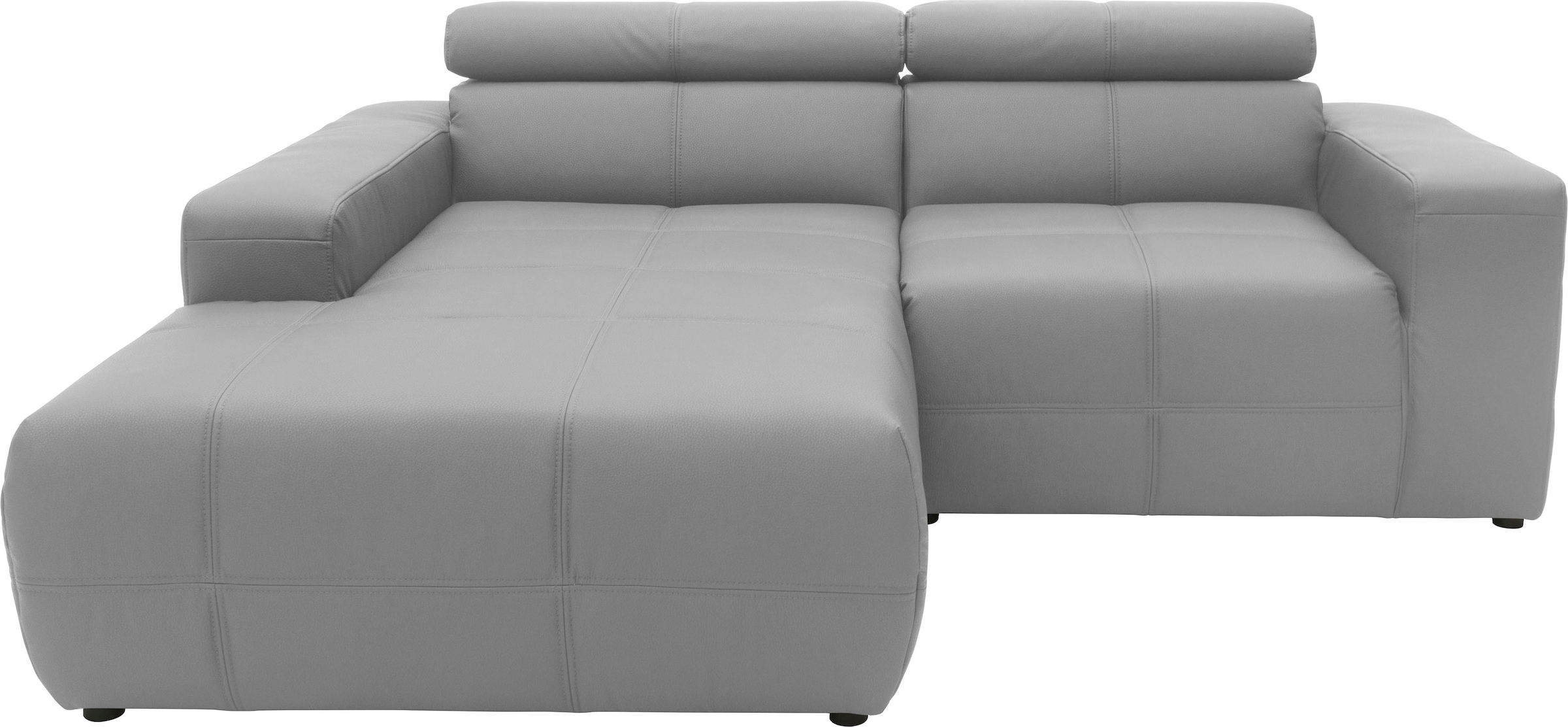 DOMO collection Ecksofa "Brandon, inkl. Kopfteilverstellung, B/T/H: 214/100 günstig online kaufen