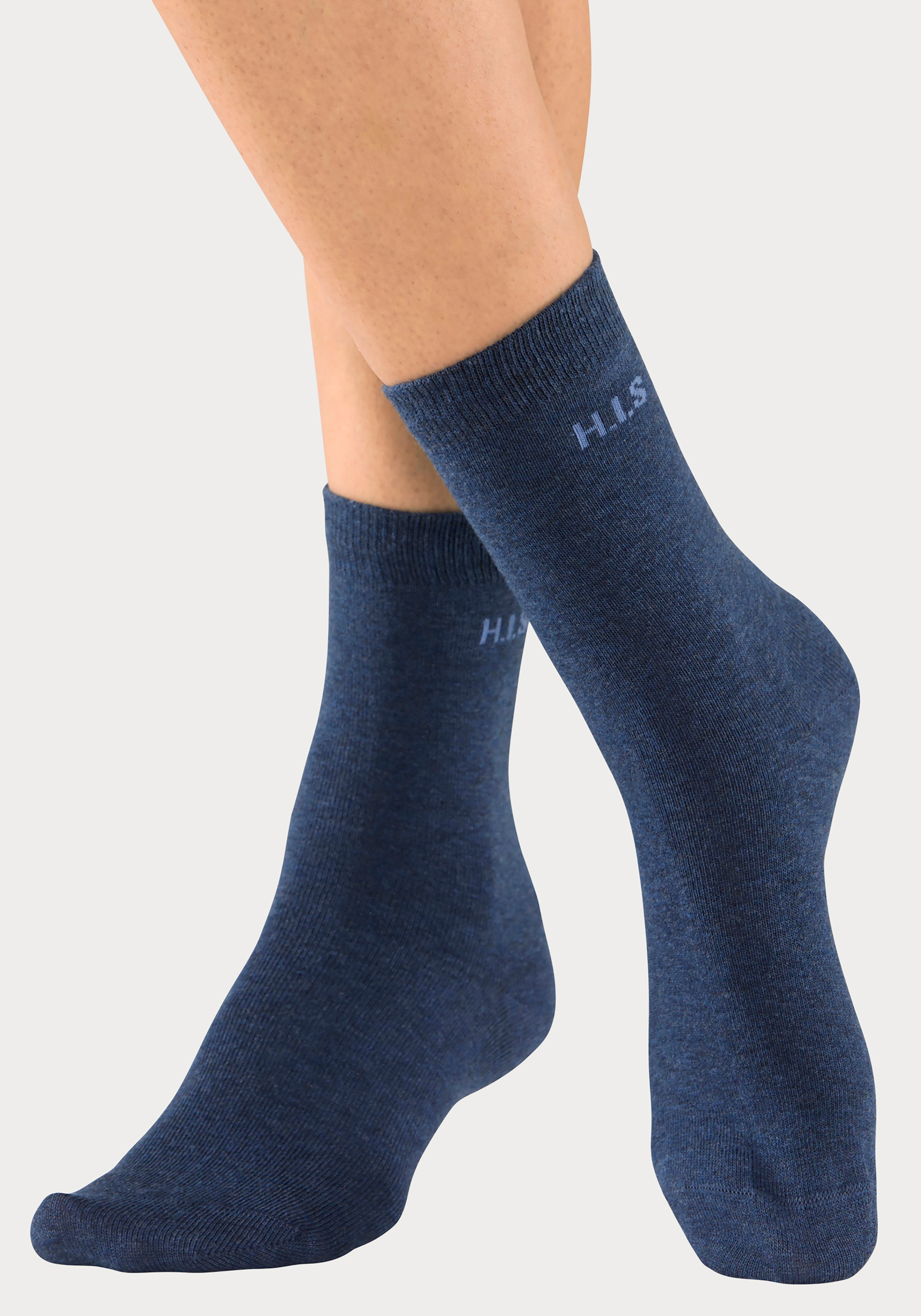 H.I.S Socken, (16 Markenlogo kaufen | Paar), eingestricktem BAUR mit