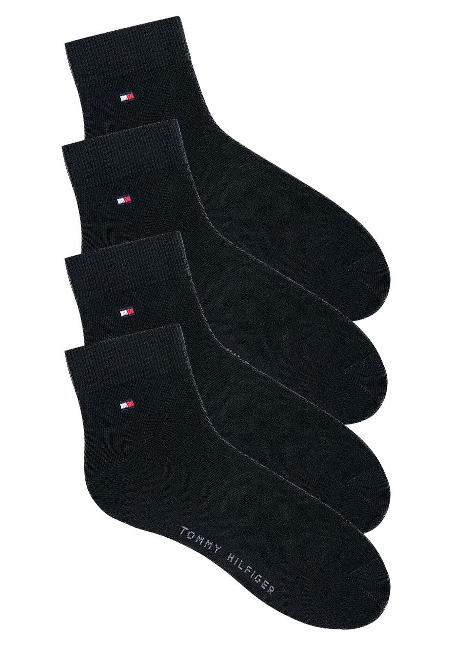 Tommy Hilfiger Kurzsocken, (4 Paar), mit druckfreien Nähten