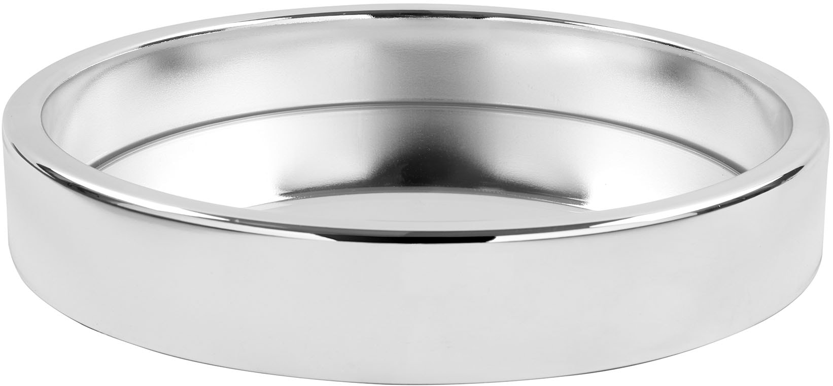 FINK Tablett "EMPIRE", Ø 38cm, silber, Tabletts, Serviertablett, Dekoaccessoires, mit Spiegeleinsatz