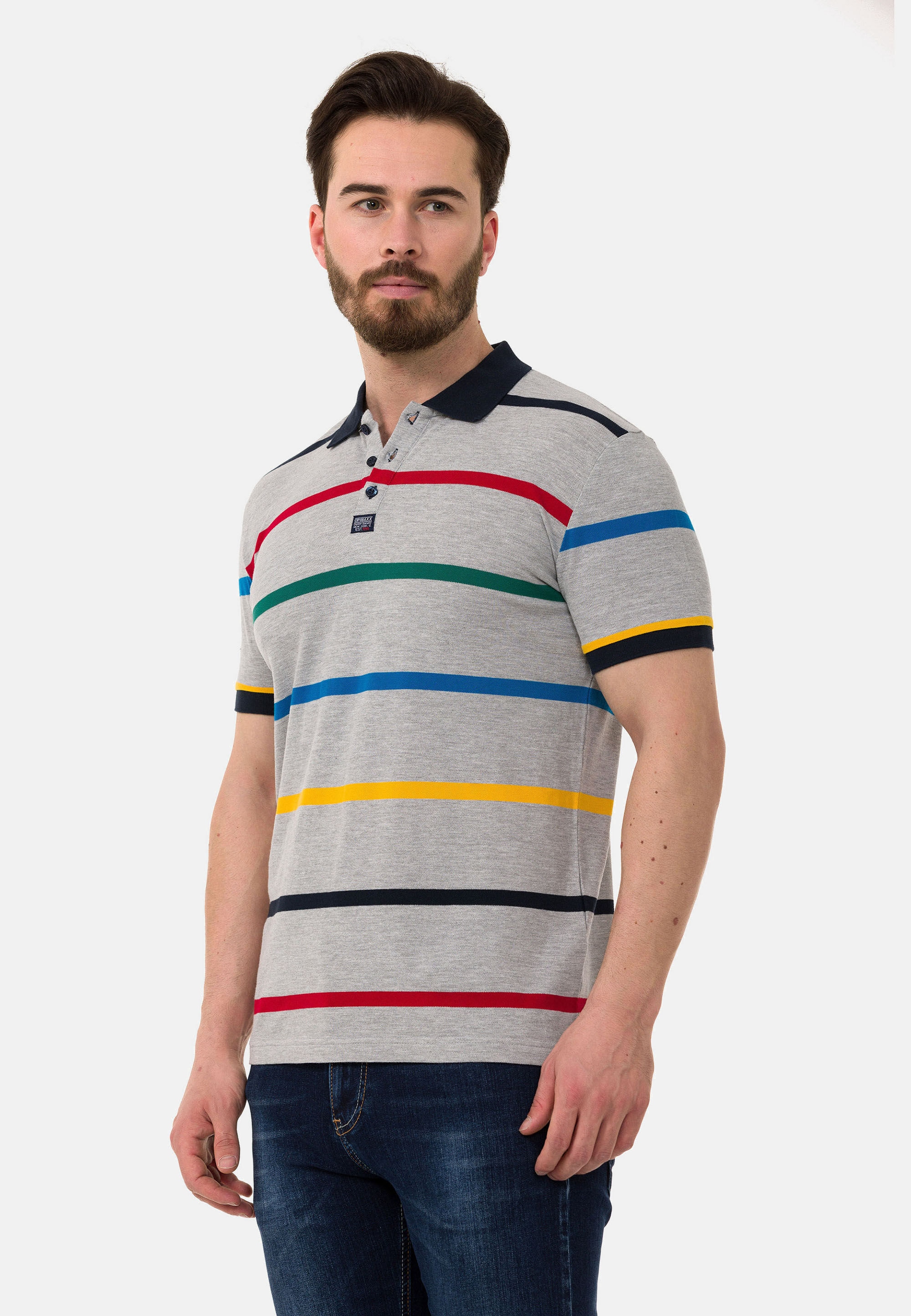 Cipo & Baxx T-Shirt »CT749« gerade geschnitten
