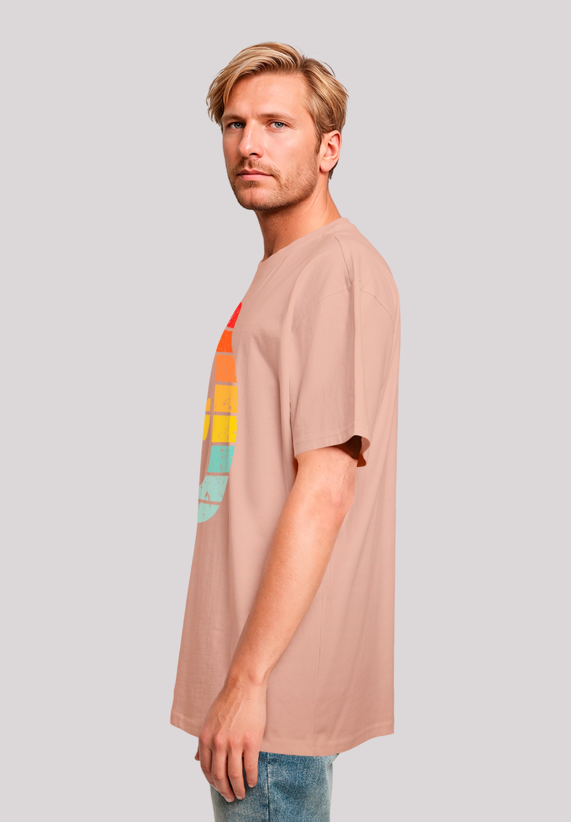 F4NT4STIC T-Shirt »Alien Retro Sonnenuntergang«, Premium Qualität