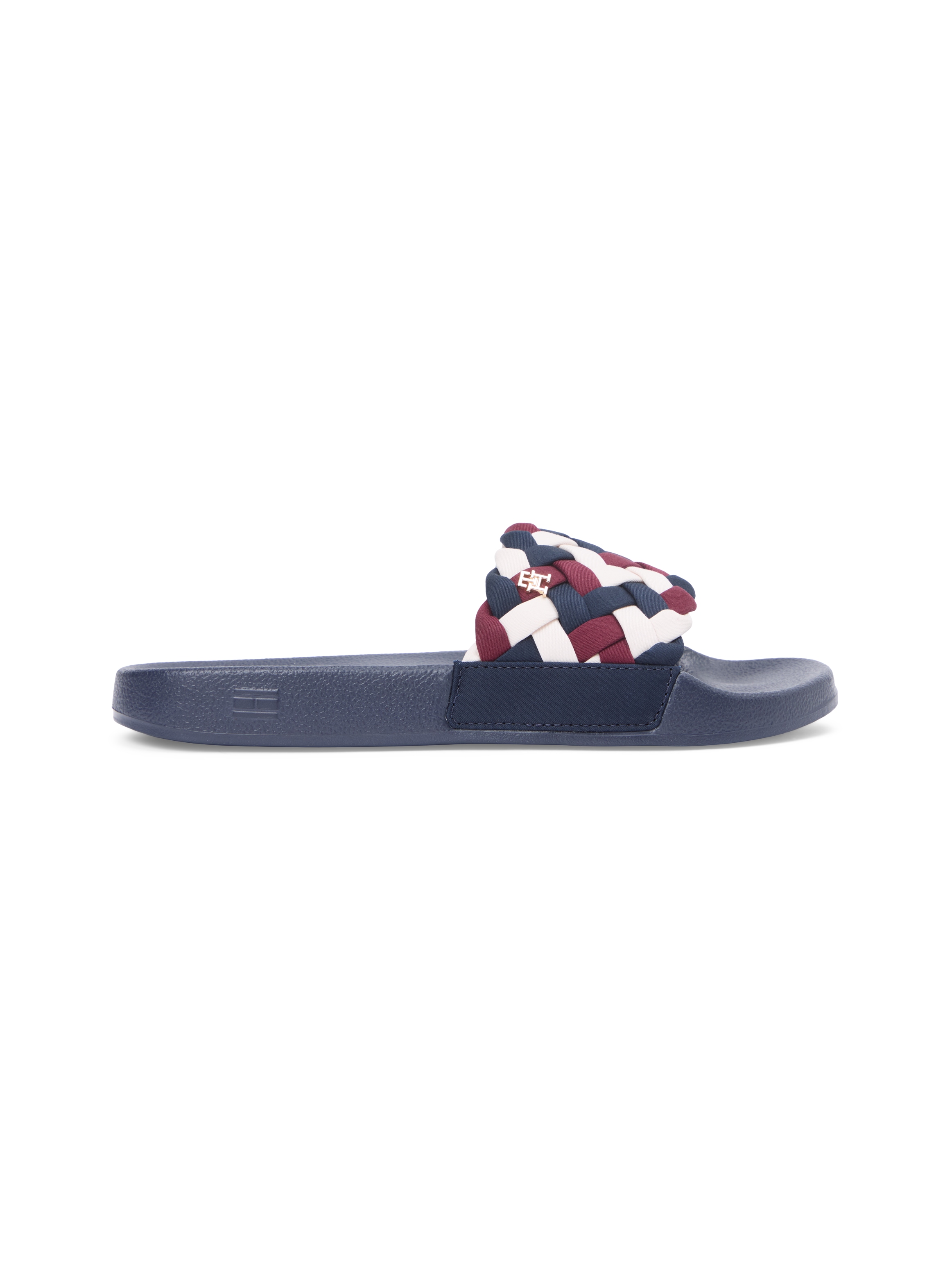 Tommy Hilfiger Pantolette »TH BRAIDED POOL SLIDE«  Plateau, Sommerschuh, Strandschuh mit geflochtener Bandage