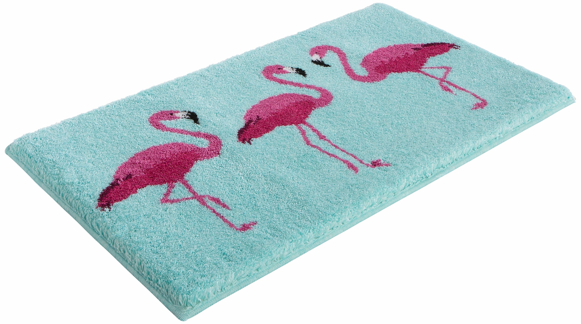 Grund Badematte »Flamingos«, Höhe 20 mm, rutschhemmend beschichtet, fußbodenheizungsgeeignet