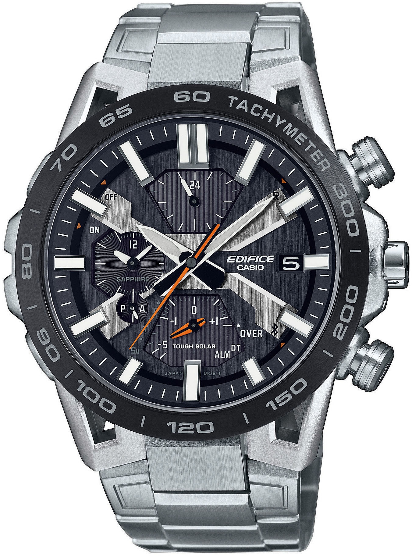 CASIO EDIFICE Smartwatch »EQB-2000DB-1AER«, (Solaruhr, Armbanduhr, Herrenuhr, Bluetooth, Stoppfunktion, Saphirglas)