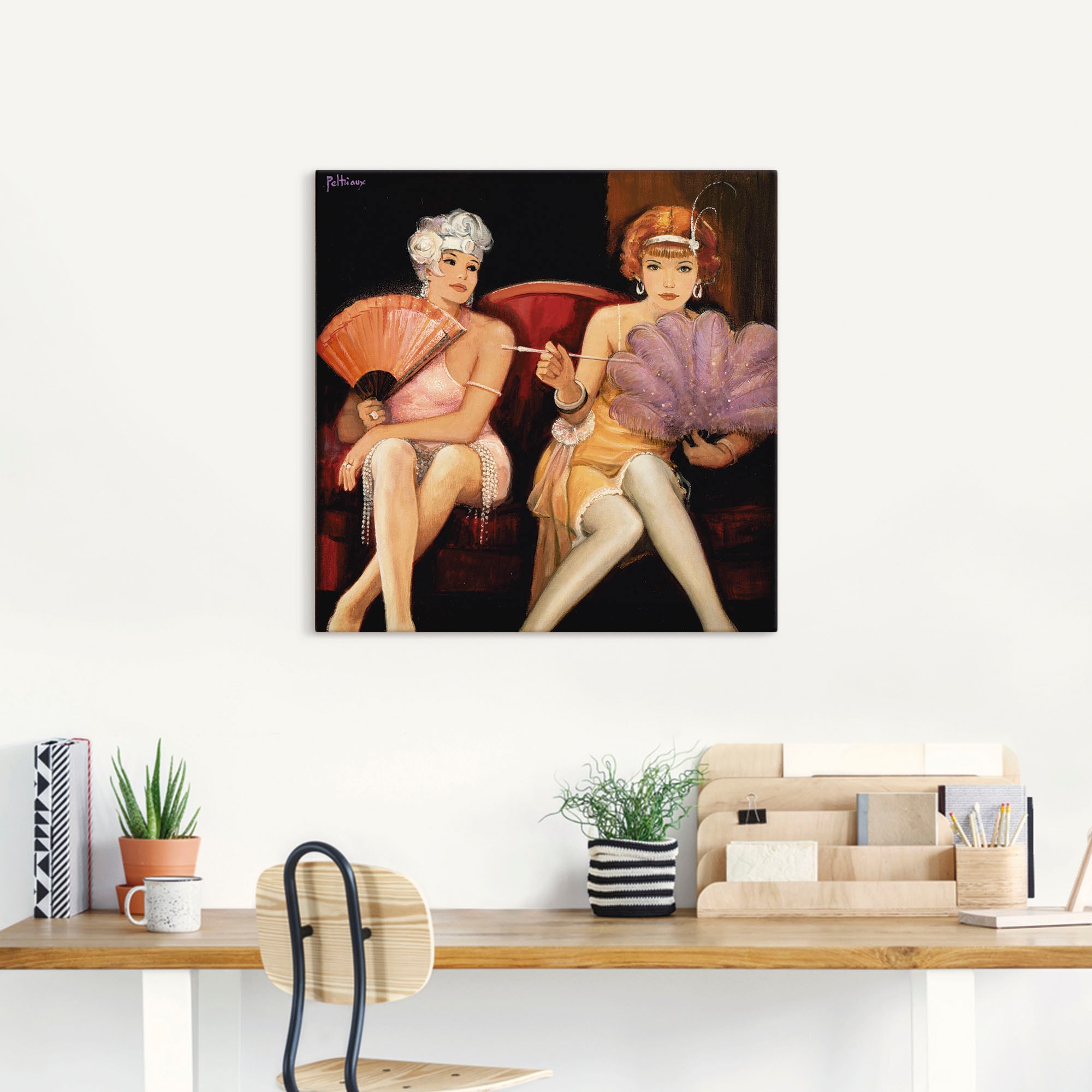 Artland Wandbild »Klimatisiert«, Frau, (1 St.), als Leinwandbild, Poster in verschied. Größen