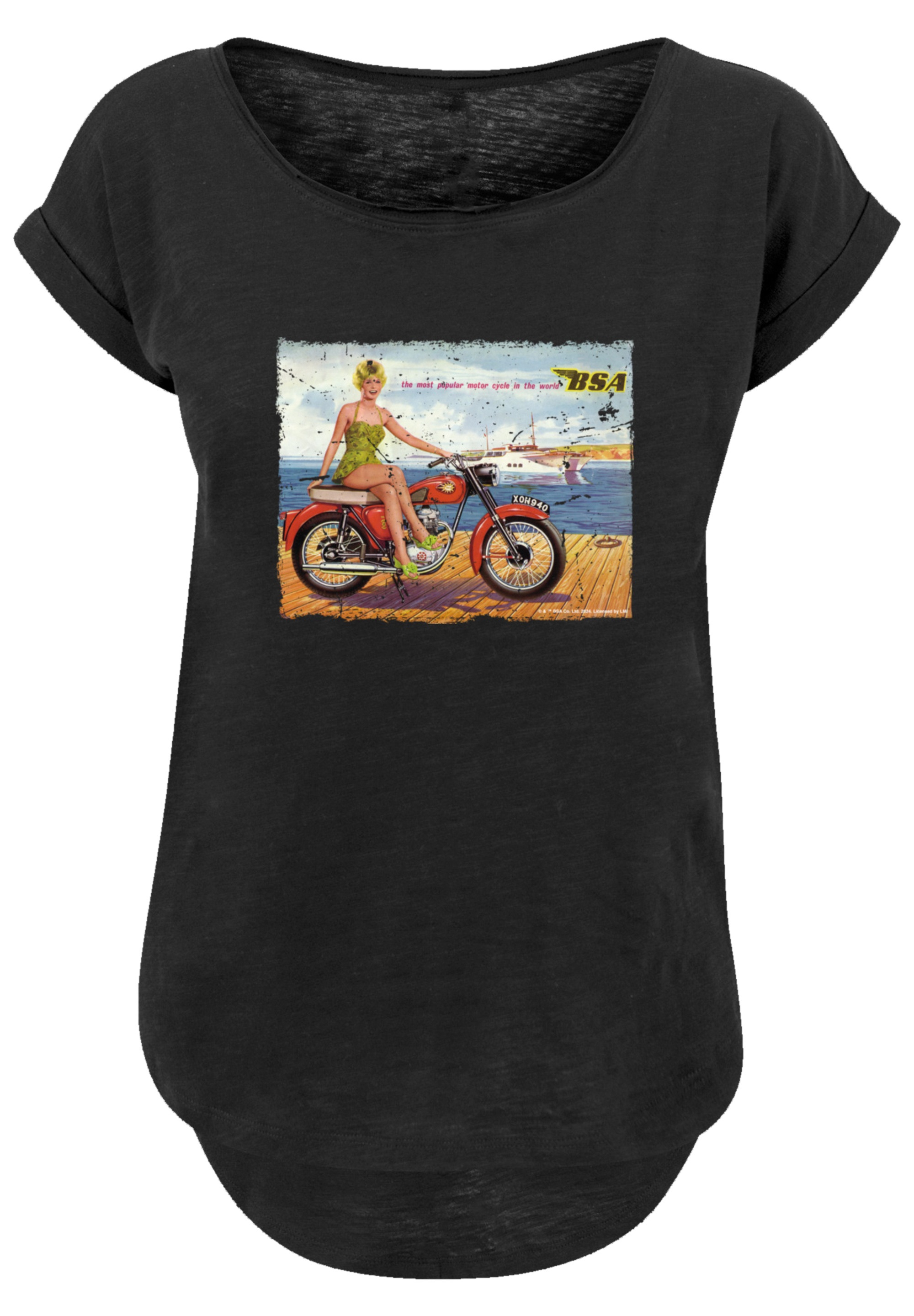 F4NT4STIC T-Shirt "BSA C15 Star 1962 Motorcycle Dockside Ad", Premium Quali günstig online kaufen