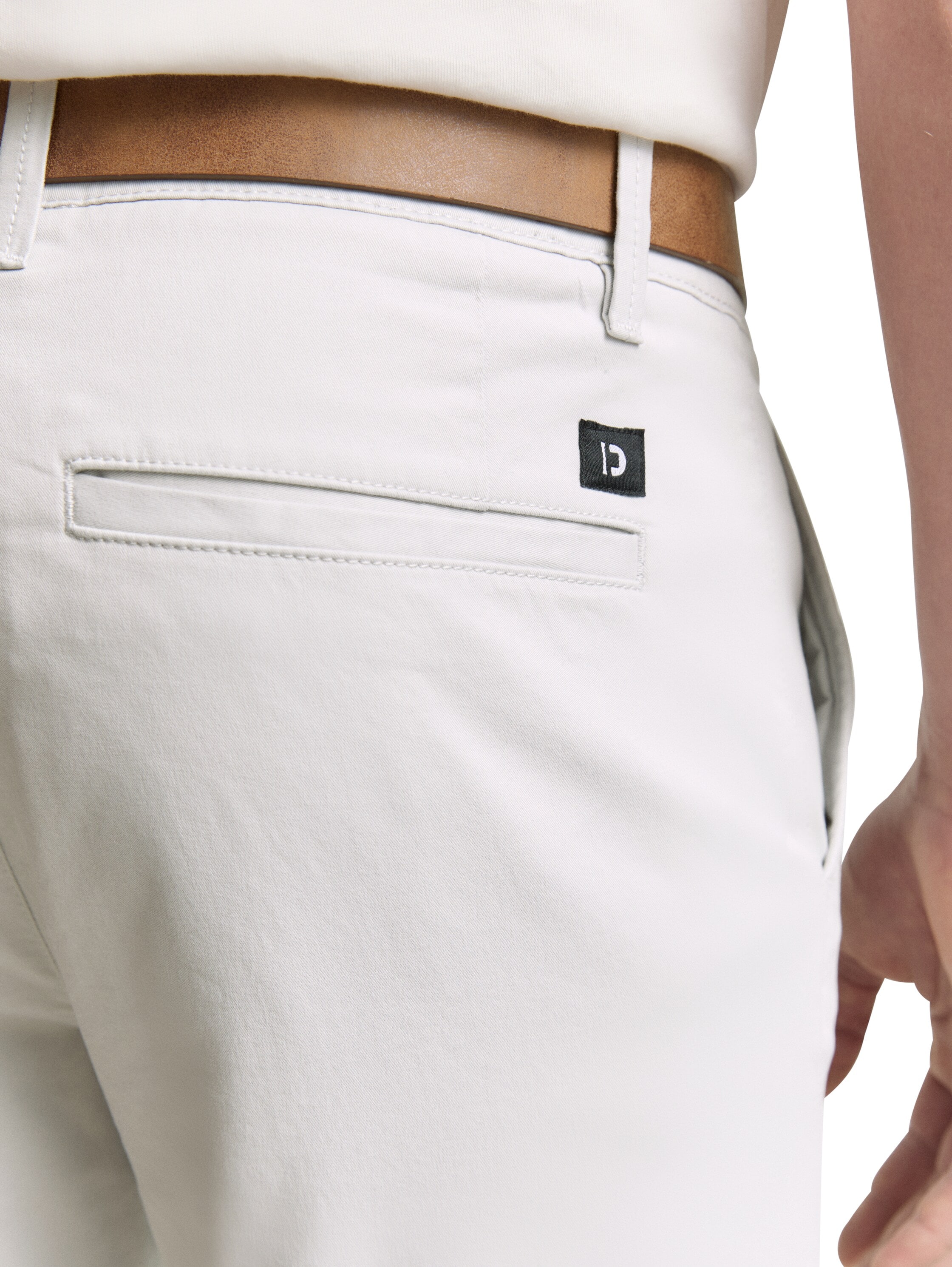 TOM TAILOR Denim Chinohose, (mit Gürtel), leicht vorgewaschen
