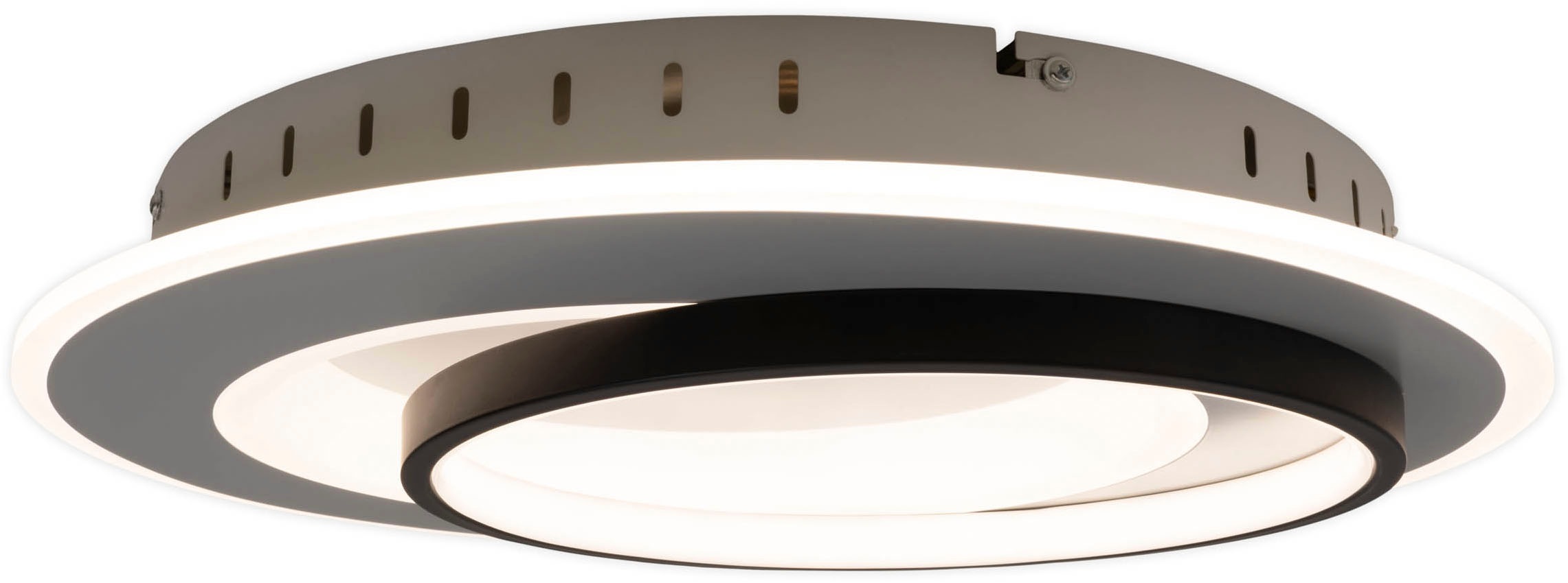 näve LED Deckenleuchte »Malea«, 1 flammig, Leuchtmittel LED-Modul | LED wechselbar, dimmbar per Fernbedienung, CCT, Memory, Nachtlicht, D: 49 cm, weiß