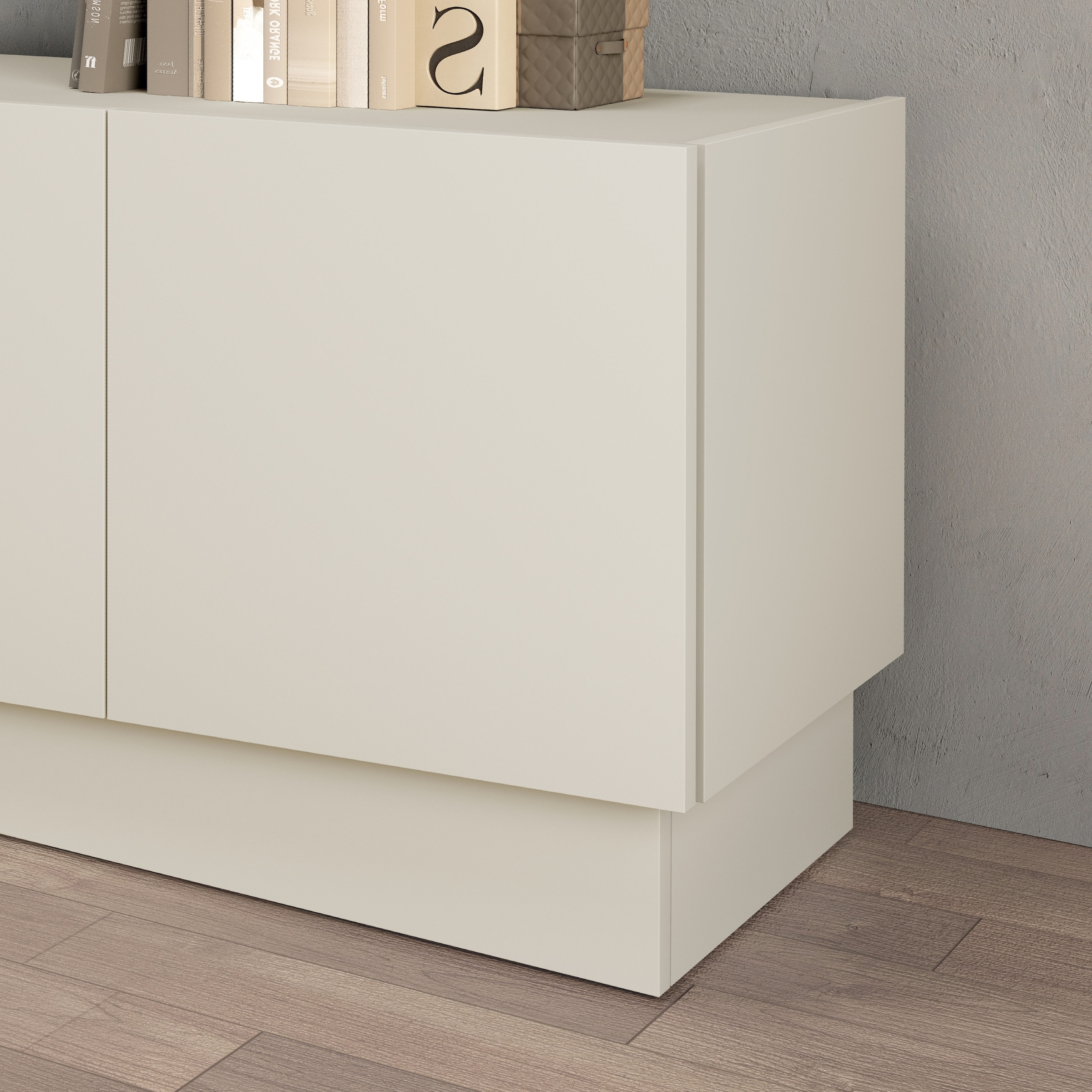 INOSIGN Lowboard »VELA, Lowboard, Breite 180 cm, Design mit schrägen Türen«, (1 St.), Made in Italy, Maße-B/T/H: 180x35x45, Lowboard, TV-Board, TV-Kommode
