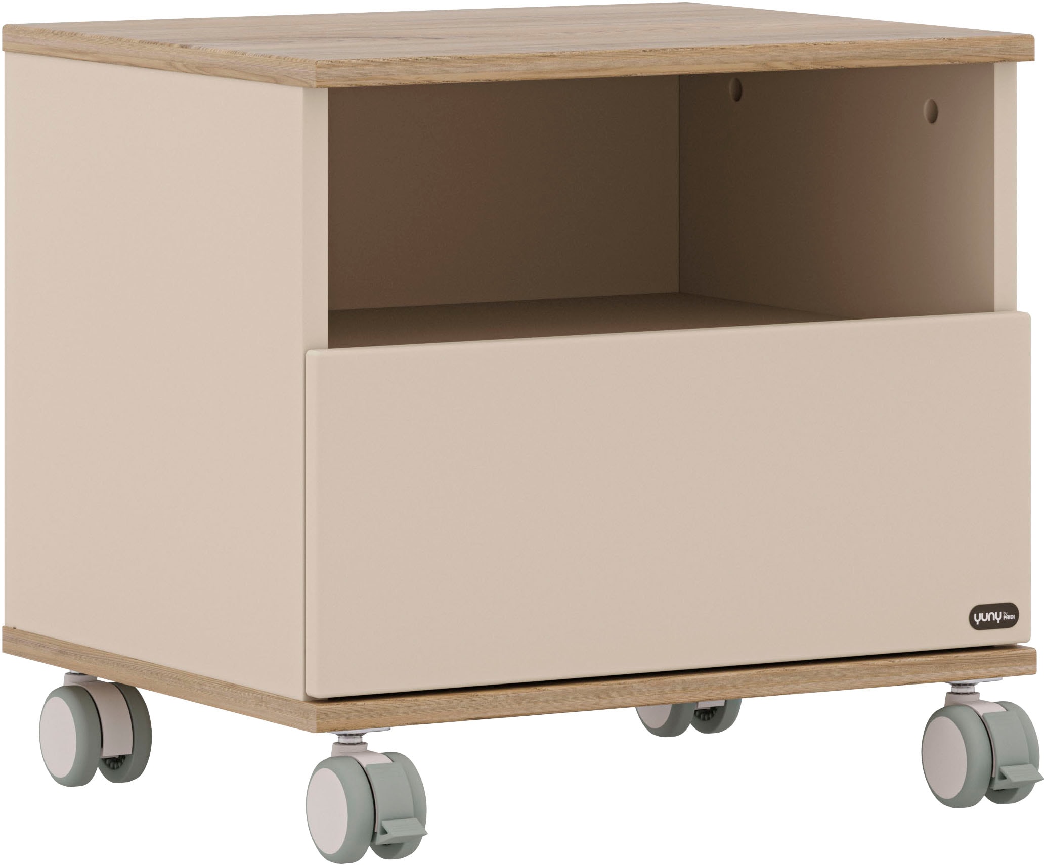 YUNY by PAIDI "HAZEL in Beige, Schublade mit Soft-Close, verschiedene Ausführungen" moderner und langlebiger Nachttisch aus Holz, geprüfte Qualität