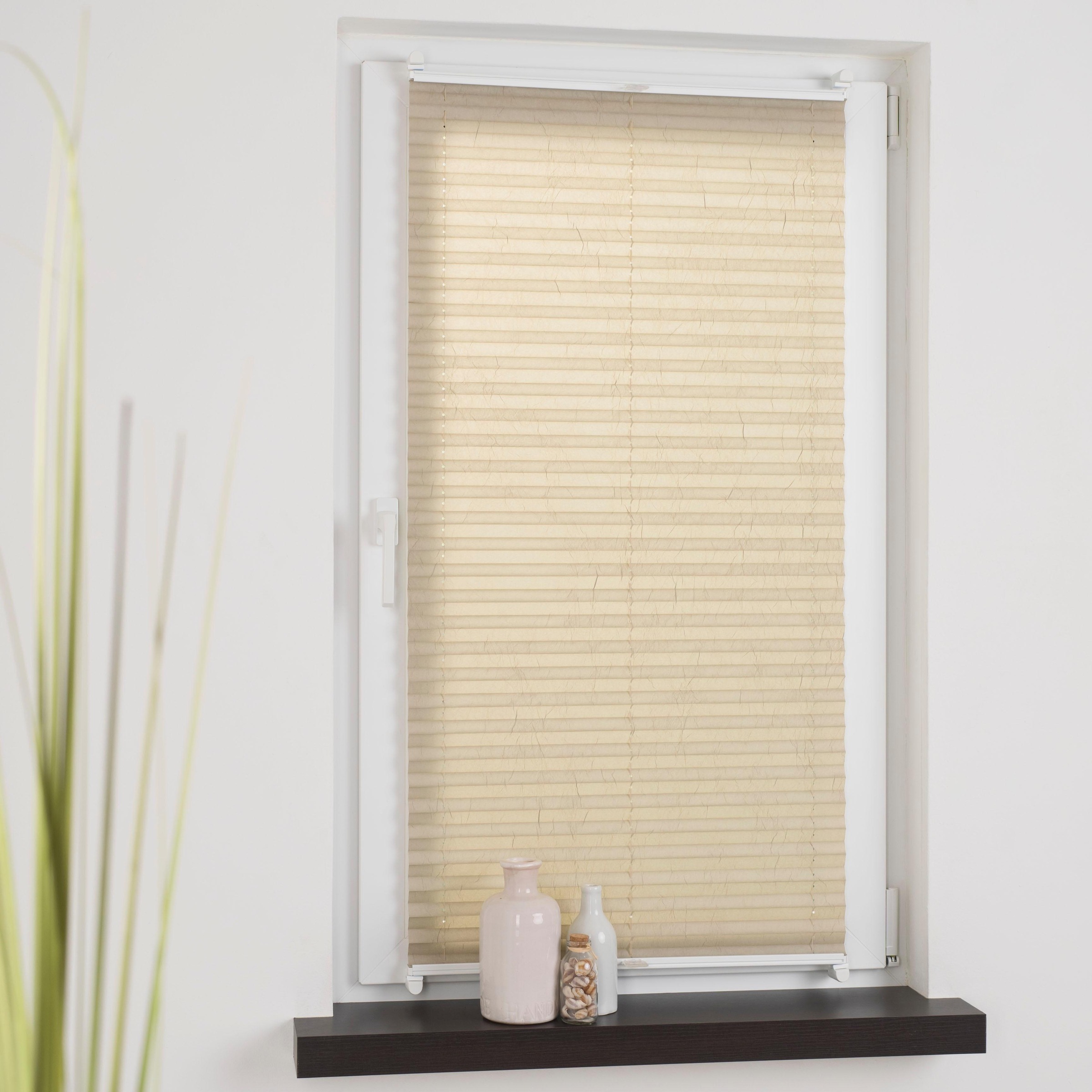 SCHÖNER WOHNEN-Kollektion Plissee »Schöner Wohnen«, Lichtschutz, ohne Bohren, verspannt, mit Klemmträger
