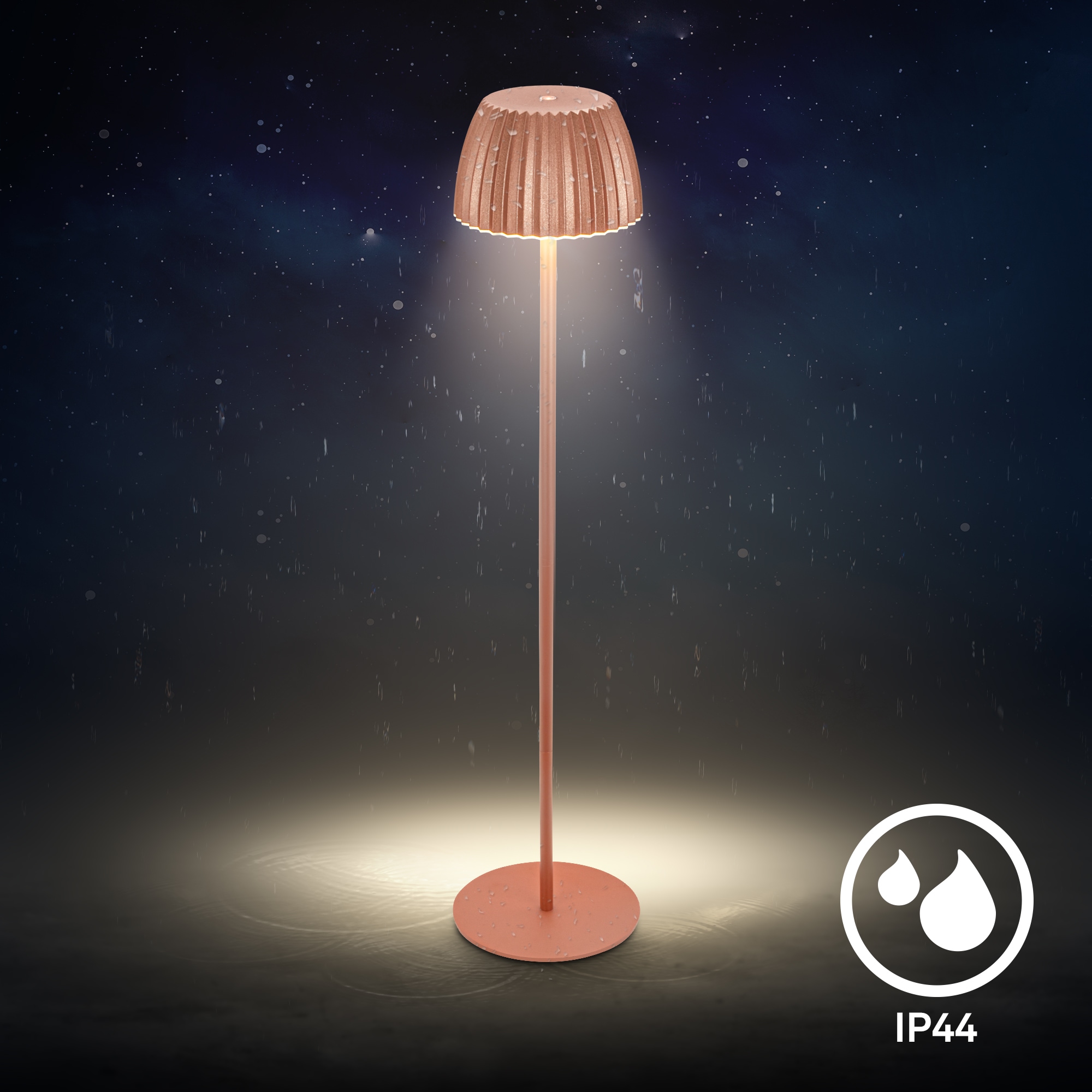 Briloner Leuchten LED Stehlampe »Akku LED Stehleuchte, kupferfarben«