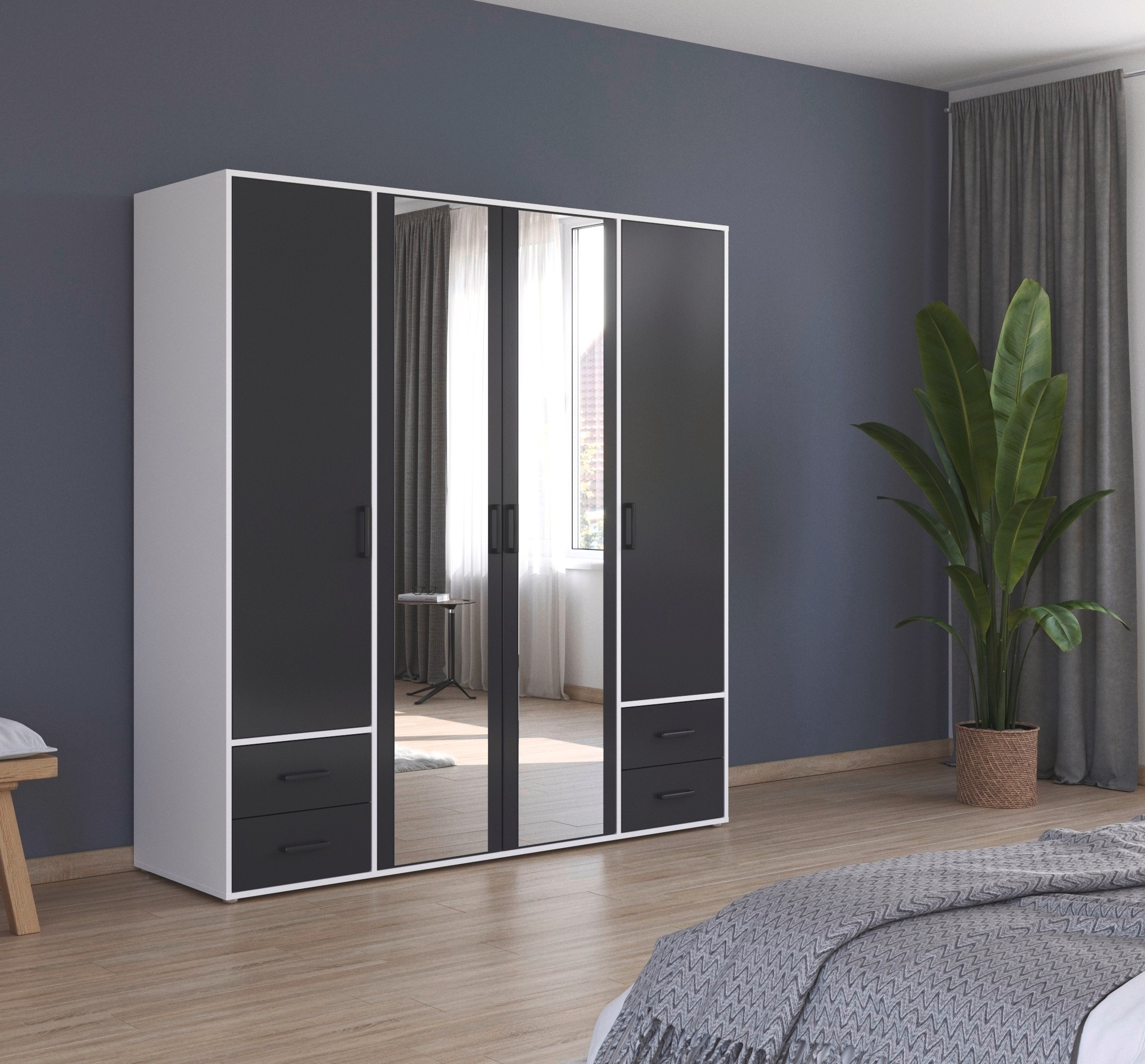 rauch Drehtürenschrank "Kleiderschrank Schrank Garderobe Wäscheschrank VOYA günstig online kaufen