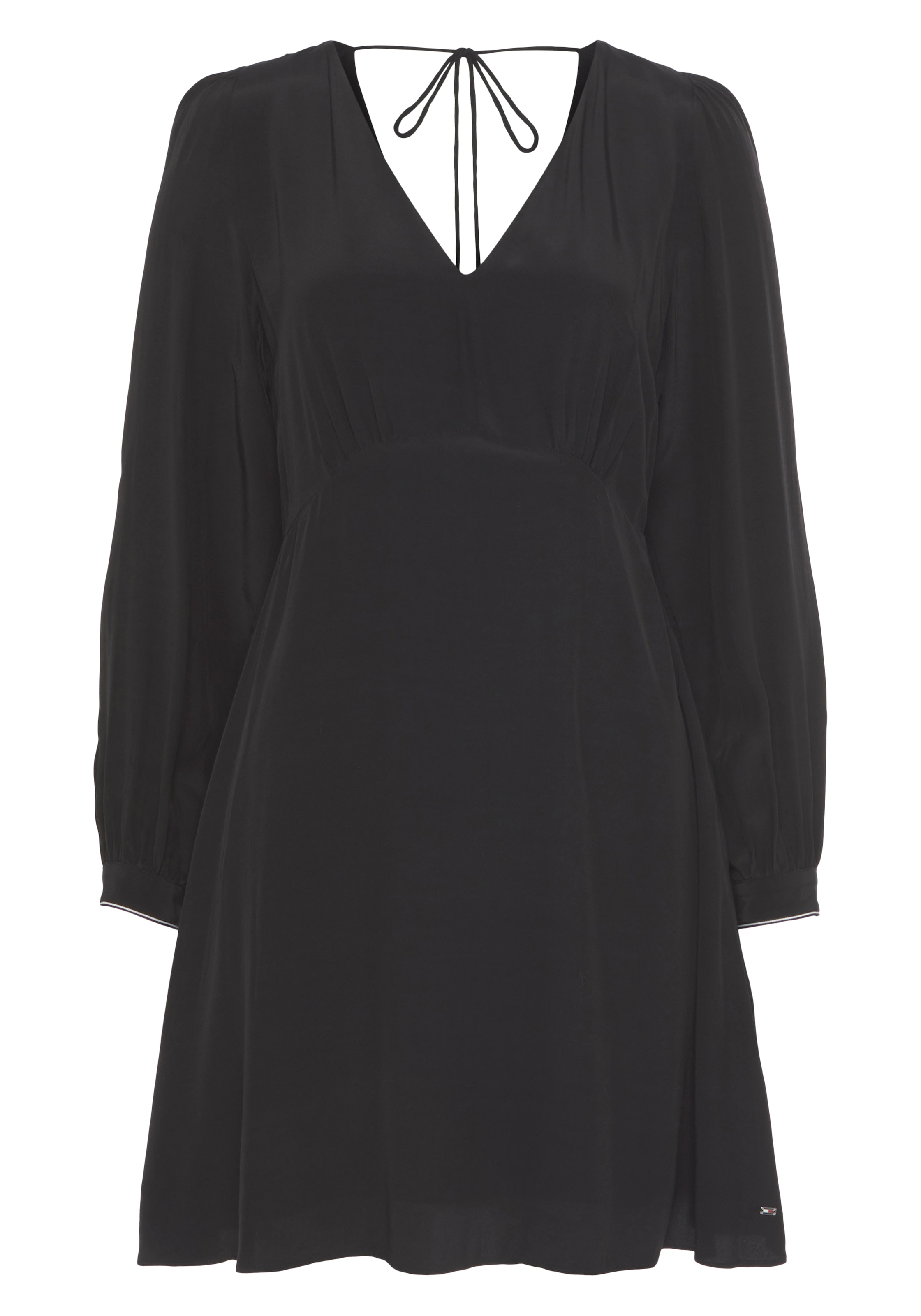 DRESS«, vorne & Tommy | bestellen SOLID V-Ausschnitt Blusenkleid Hilfiger für SHORT BAUR V-NECK mit hinten »FLUID
