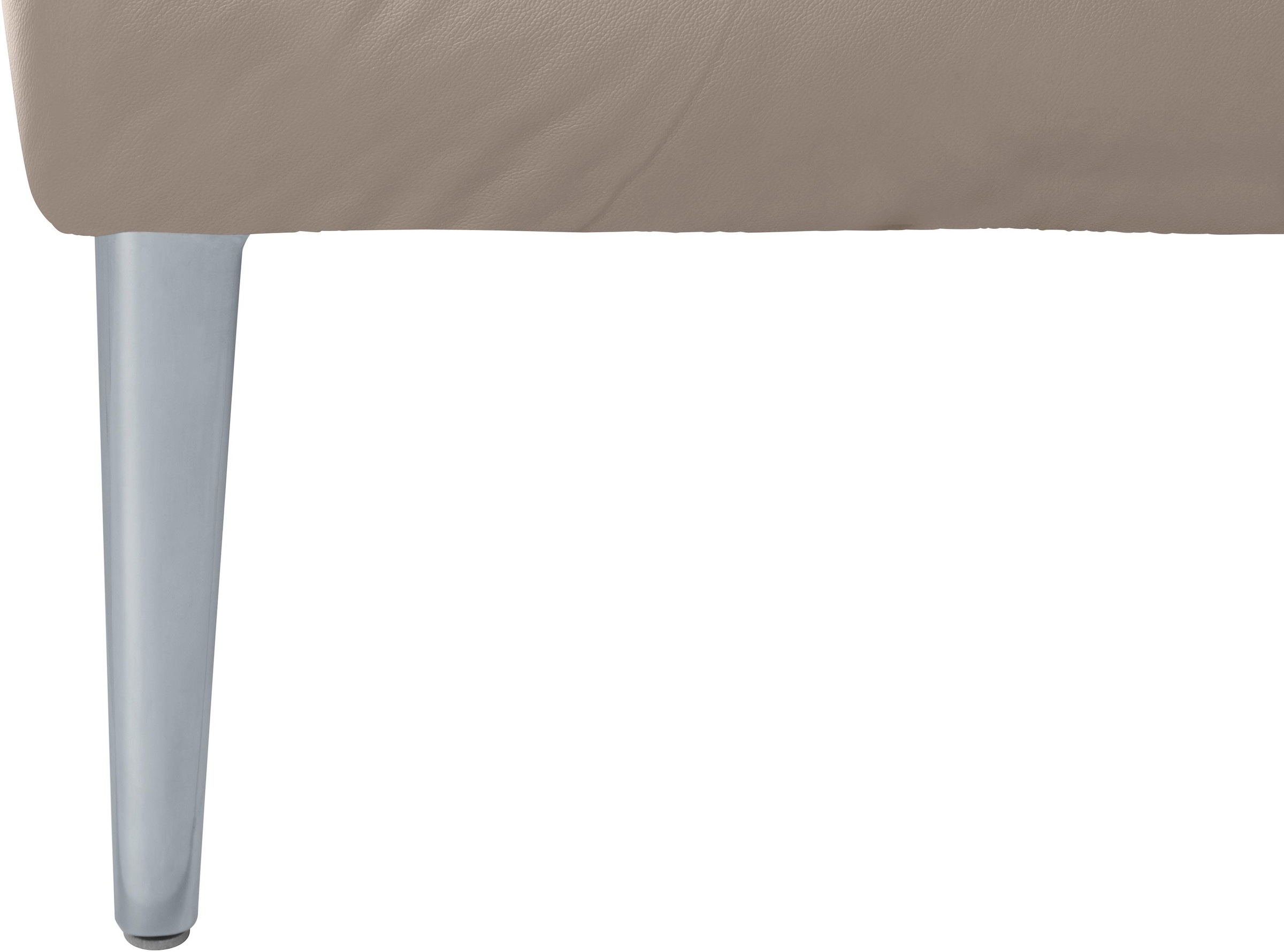 W.SCHILLIG Ecksofa »enjoy&MORE, Designsofa, elegant und bequem, L-Form«, mit Sitztiefenverstellung, Füße silber matt, Breite 310 cm