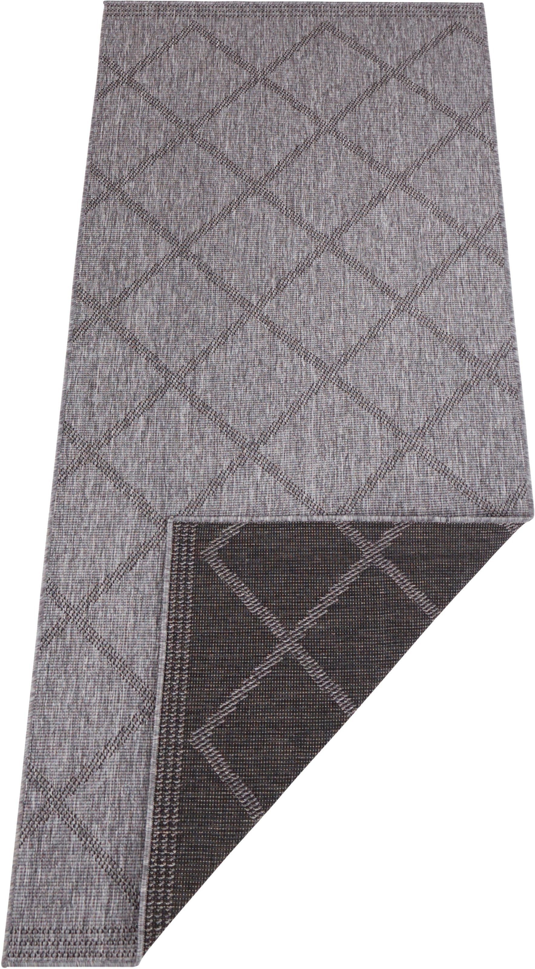 NORTHRUGS Teppich »Corsica Wendeteppich«, rechteckig, 5 mm Höhe, In-& Outdoor, Wetterfest, Balkon, Läufer, Wohnzimmer, Wasserfest