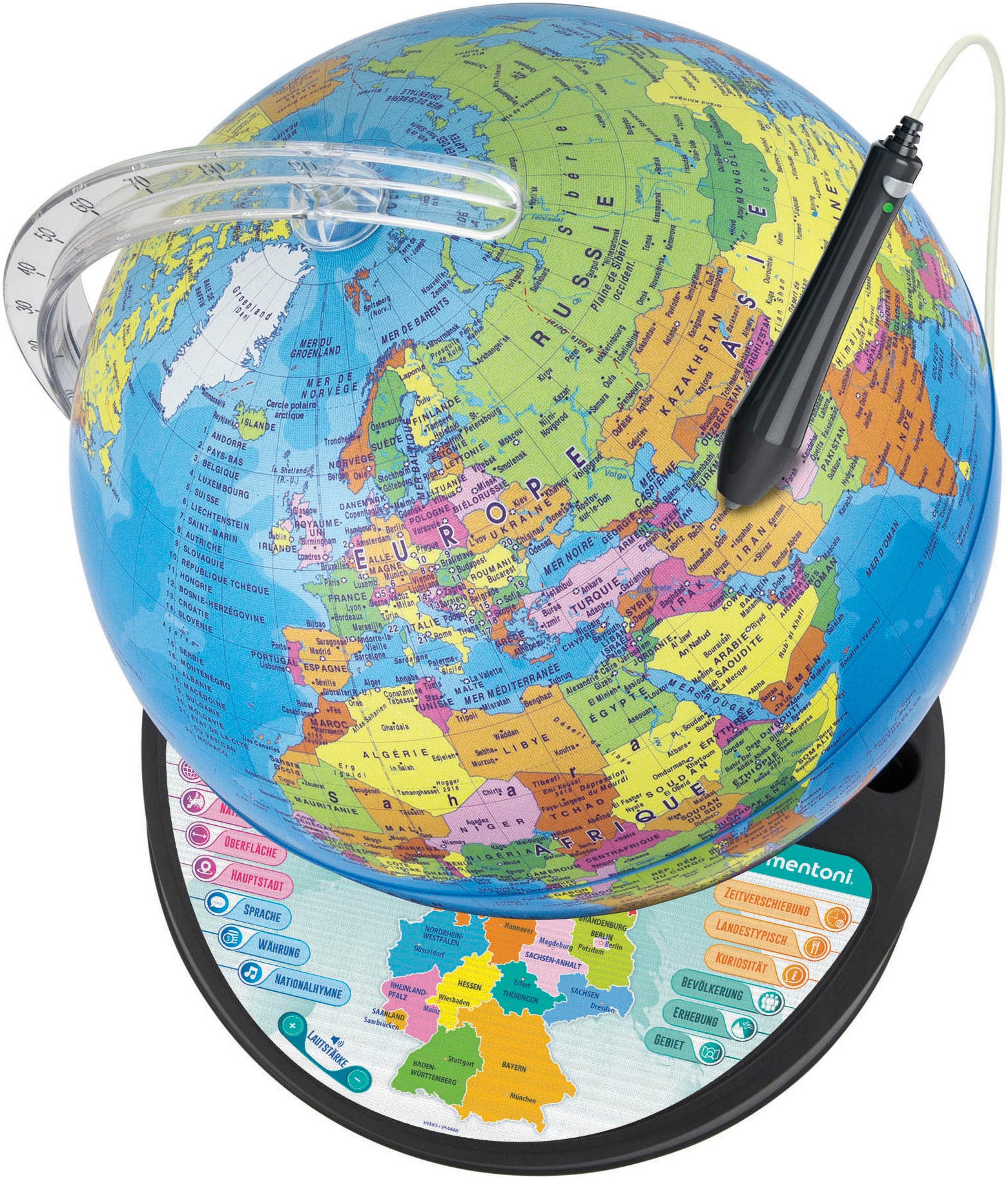 Clementoni® Globus »Education, Interaktiver Leucht-Bogen-Globus«, Made in Europe