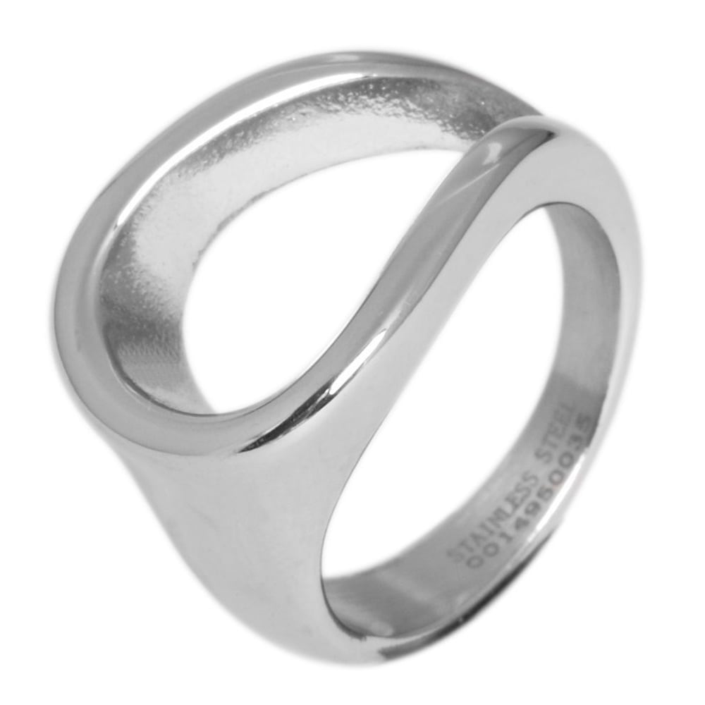 Fingerring ADELIA´S "Damen Ring aus Edelstahl" Gr. 54, silber, Fingerringe, Damen, 54, Edelstahl, Fingerring 5
