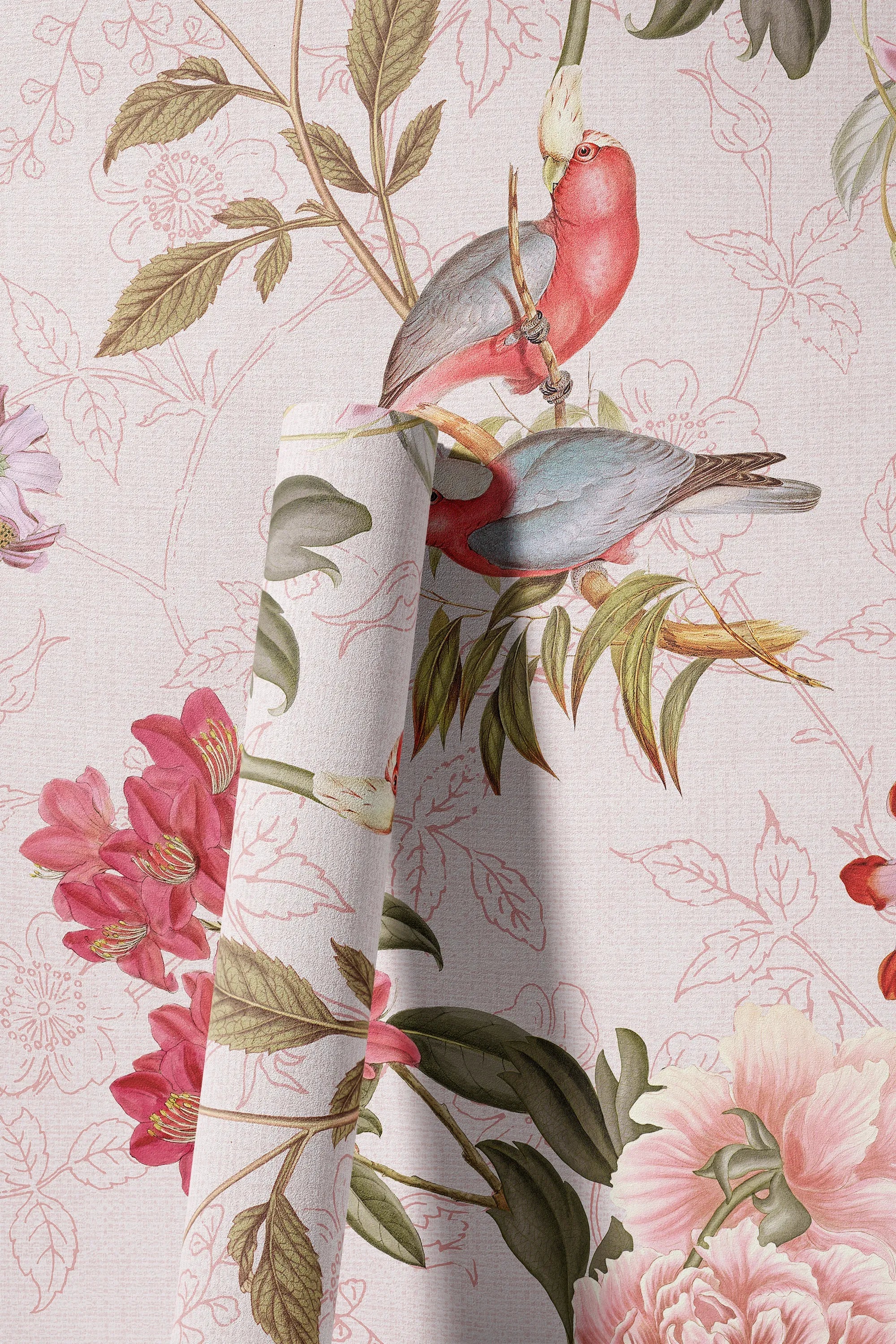A.S. Création Vliestapete »Florale Natur Fototapete« floral leicht strukturiert Vlies-Fototapete floral Blumen Fototapete, Bunt und Grün