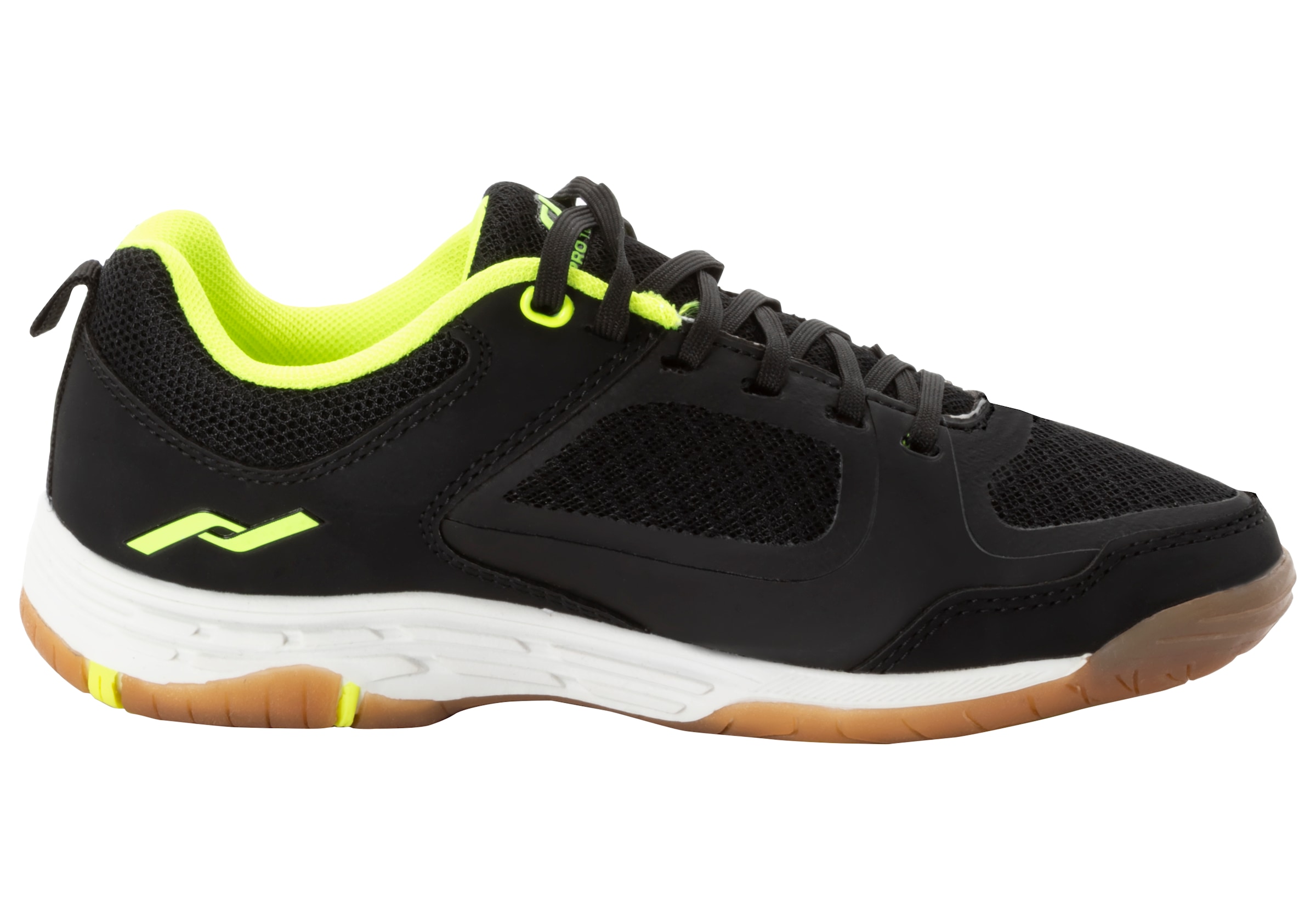 PRO TOUCH Kinder Indoorschuh "Rebel IV J", Gr. 36, schwarz, Synthetik, Textil, mehrfarbig, Schuhe