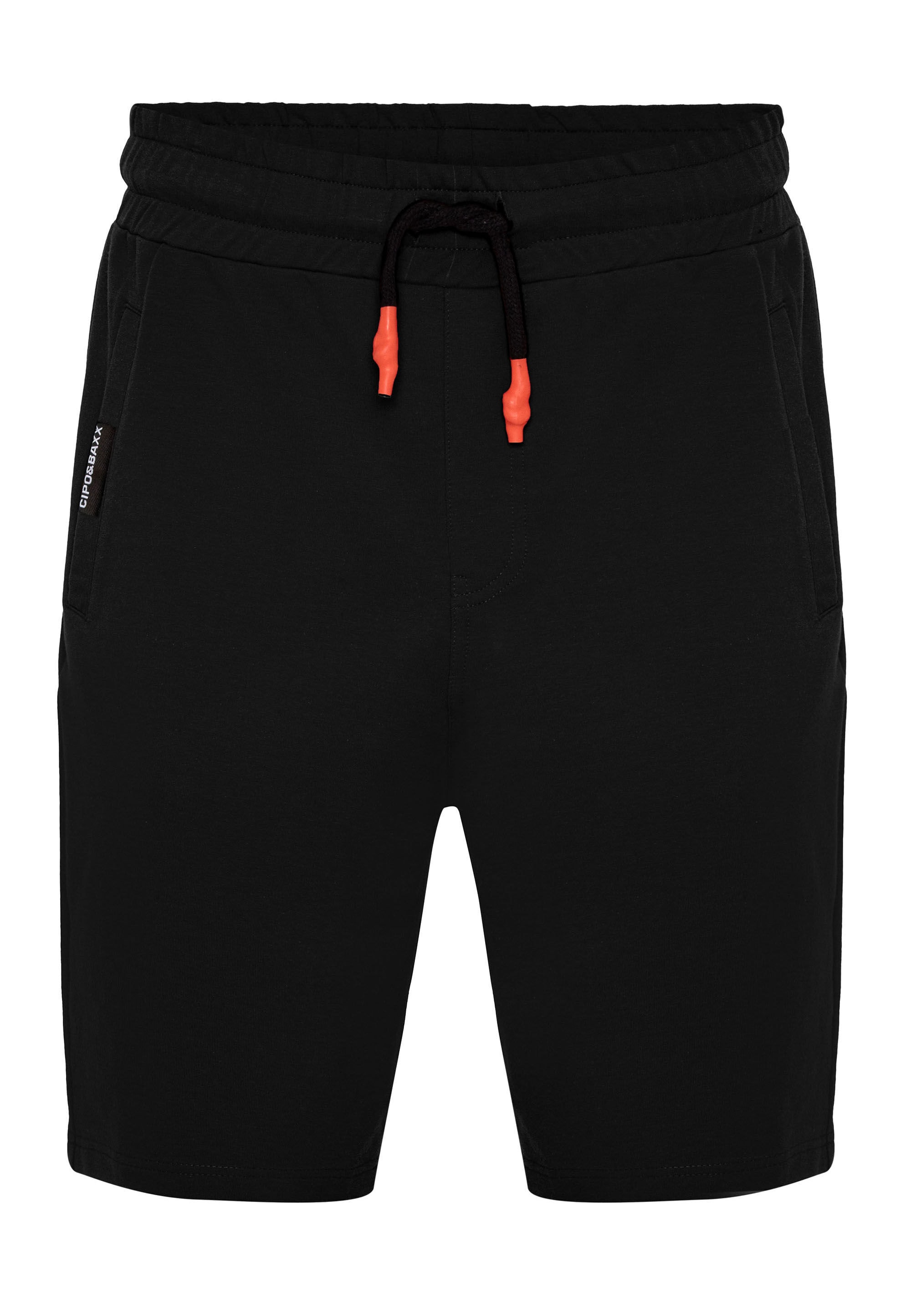 Cipo & Baxx Stoffhose »Shorts«, elastischer Bund mit Kordelzug