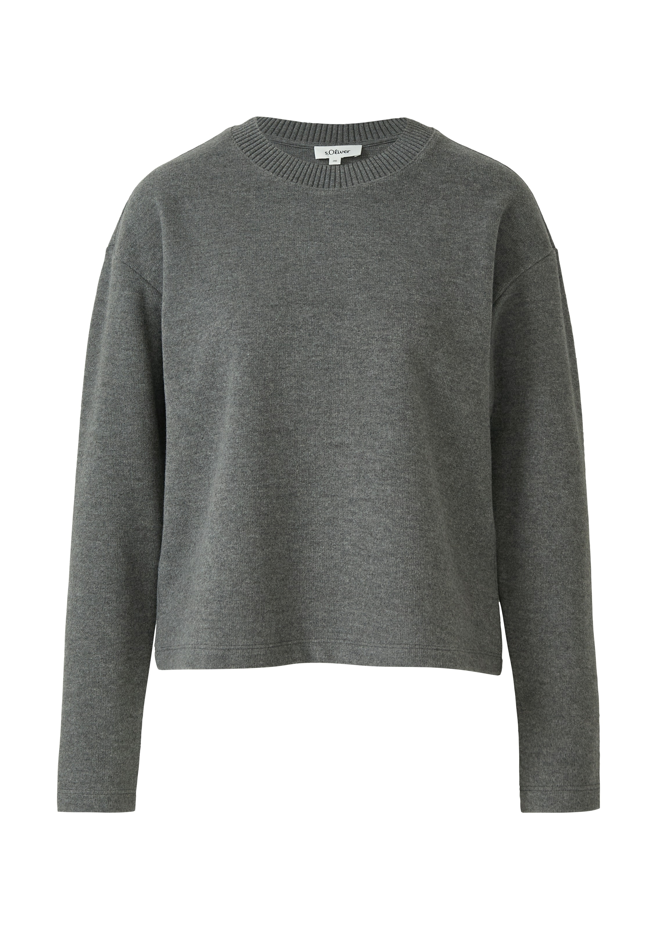 s.Oliver Sweatshirt, mit Rippblende
