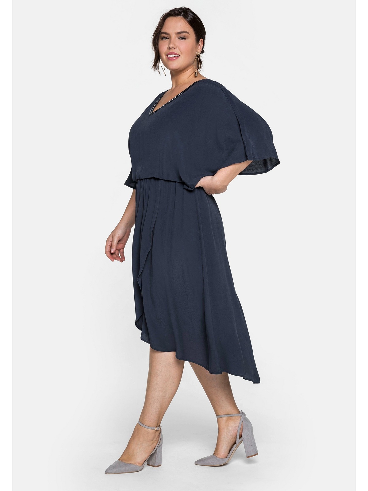 Sheego Abendkleid »Große Größen«, mit Rockteil in Wickeloptik