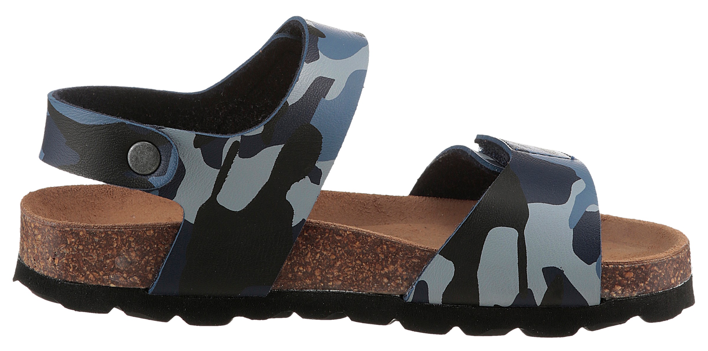 KIDSWORLD Riemchensandale, Sommerschuh, Strandschuh, Urlaubschuh mit Camouflage-Muster