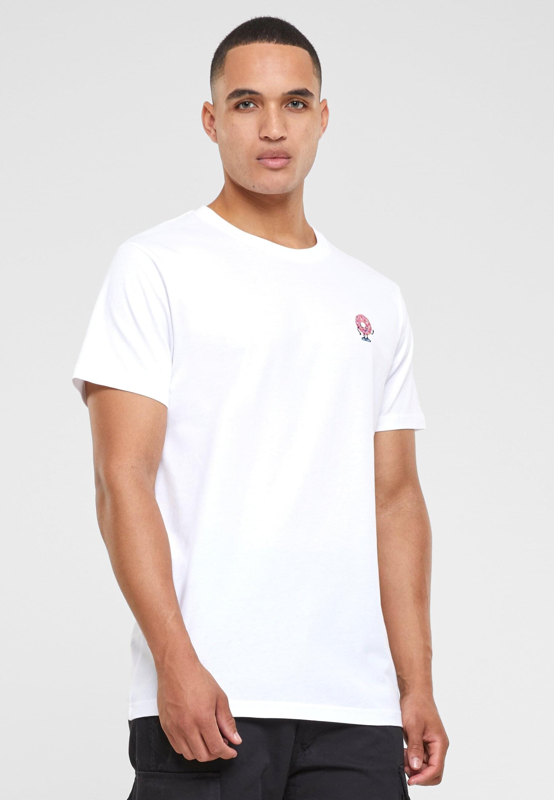 MisterTee T-Shirt »MisterTee Herren Donut Tee EMB«, (1 tlg.)