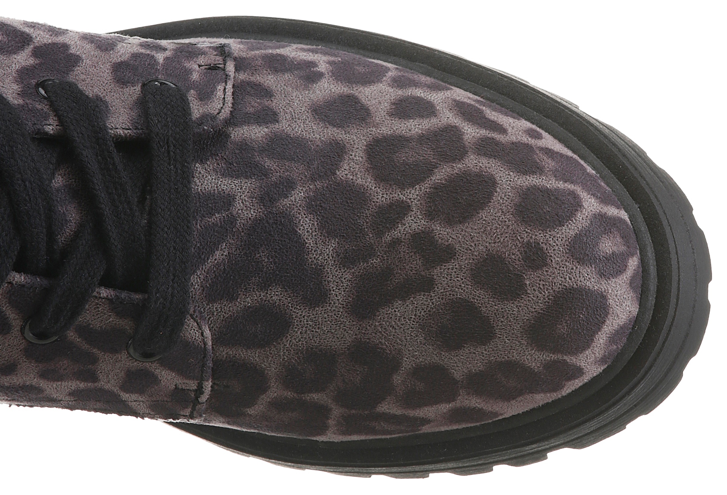Aniston SHOES Schnürboots  Ankle Boots mit Reißverschluss, im Animal Print - NEUE KOLLEKTION